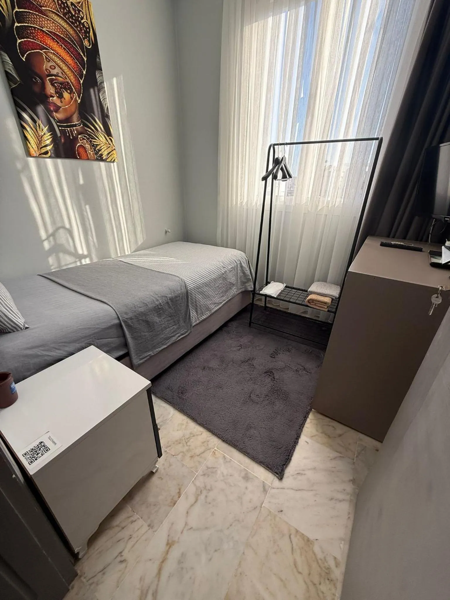 Bedroom, Bed in Grond Konaklama Mersin