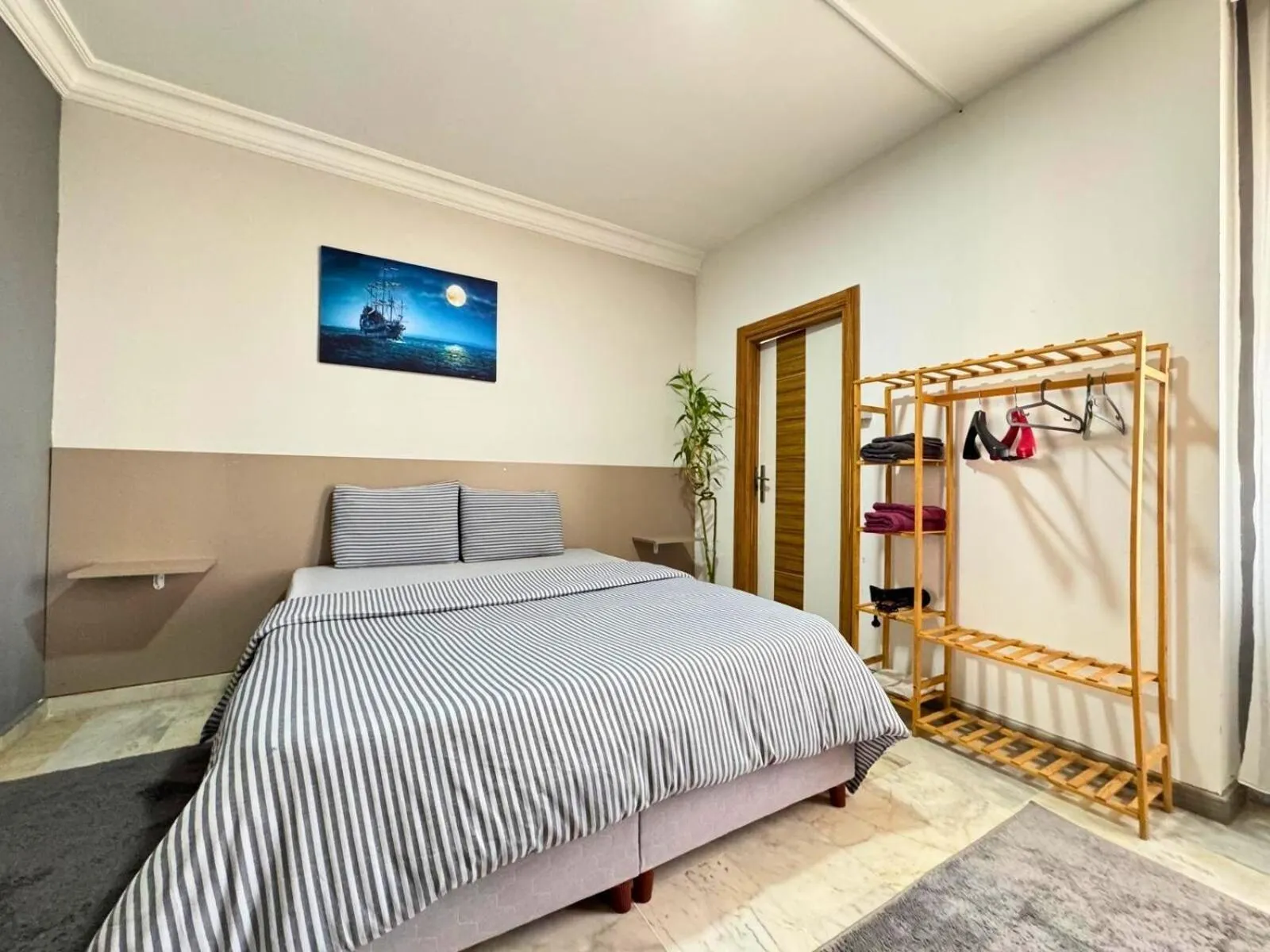 Bedroom, Bed in Grond Konaklama Mersin