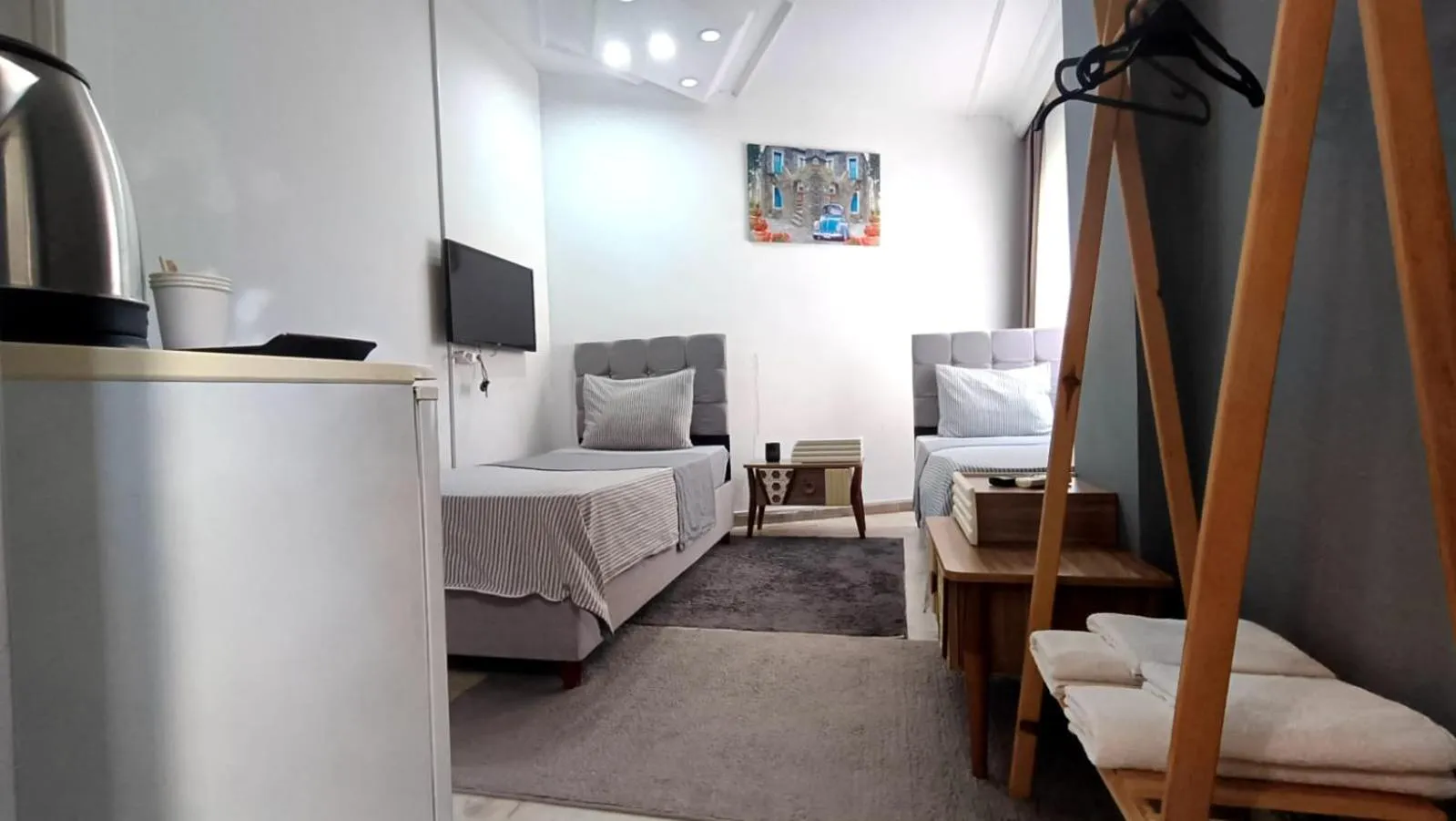 Bedroom, Bed in Grond Konaklama Mersin