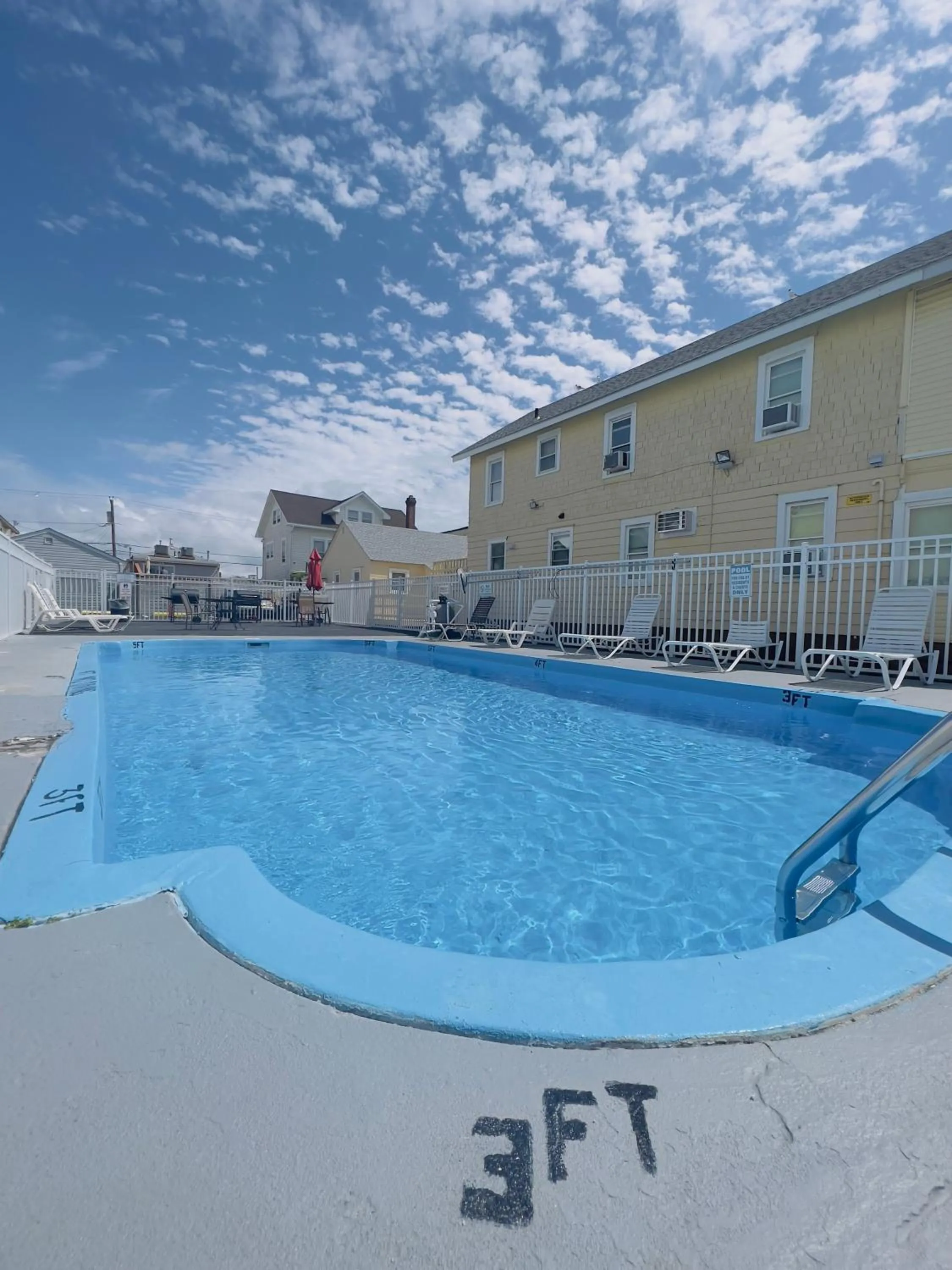 Pool view in Dry Dock Motel