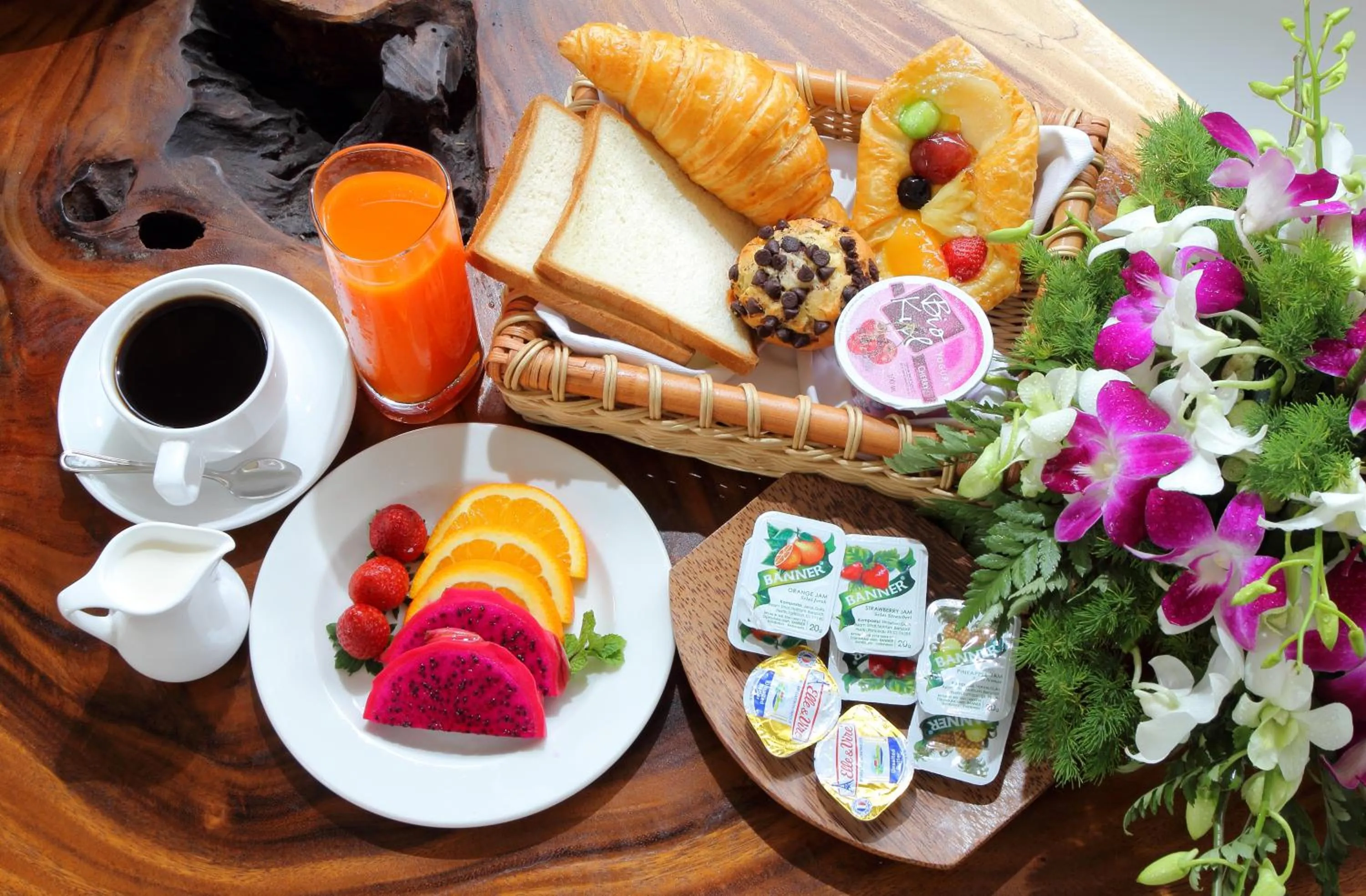 Continental breakfast in Agata Villas Seminyak