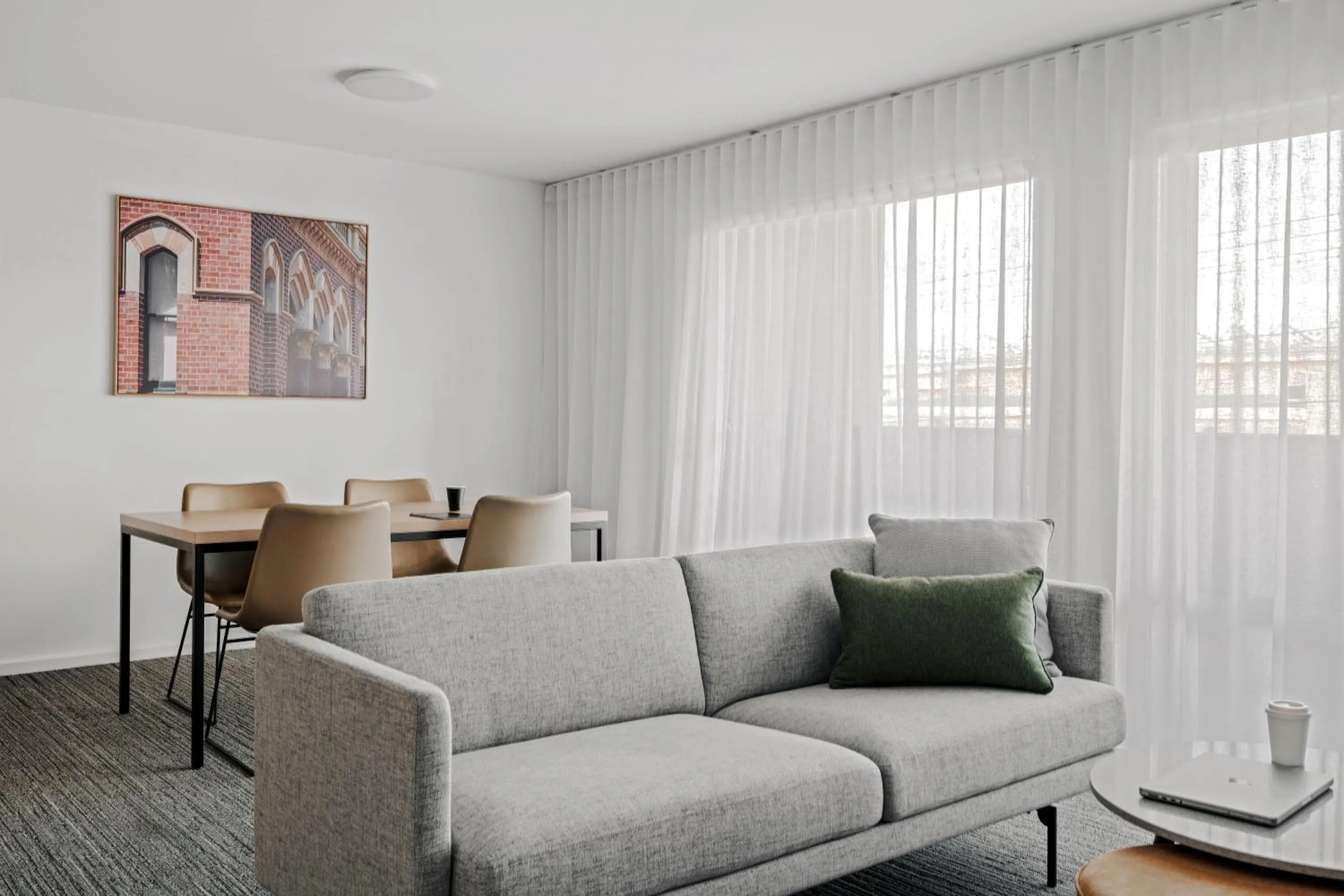 Living room in Quest Moonee Valley