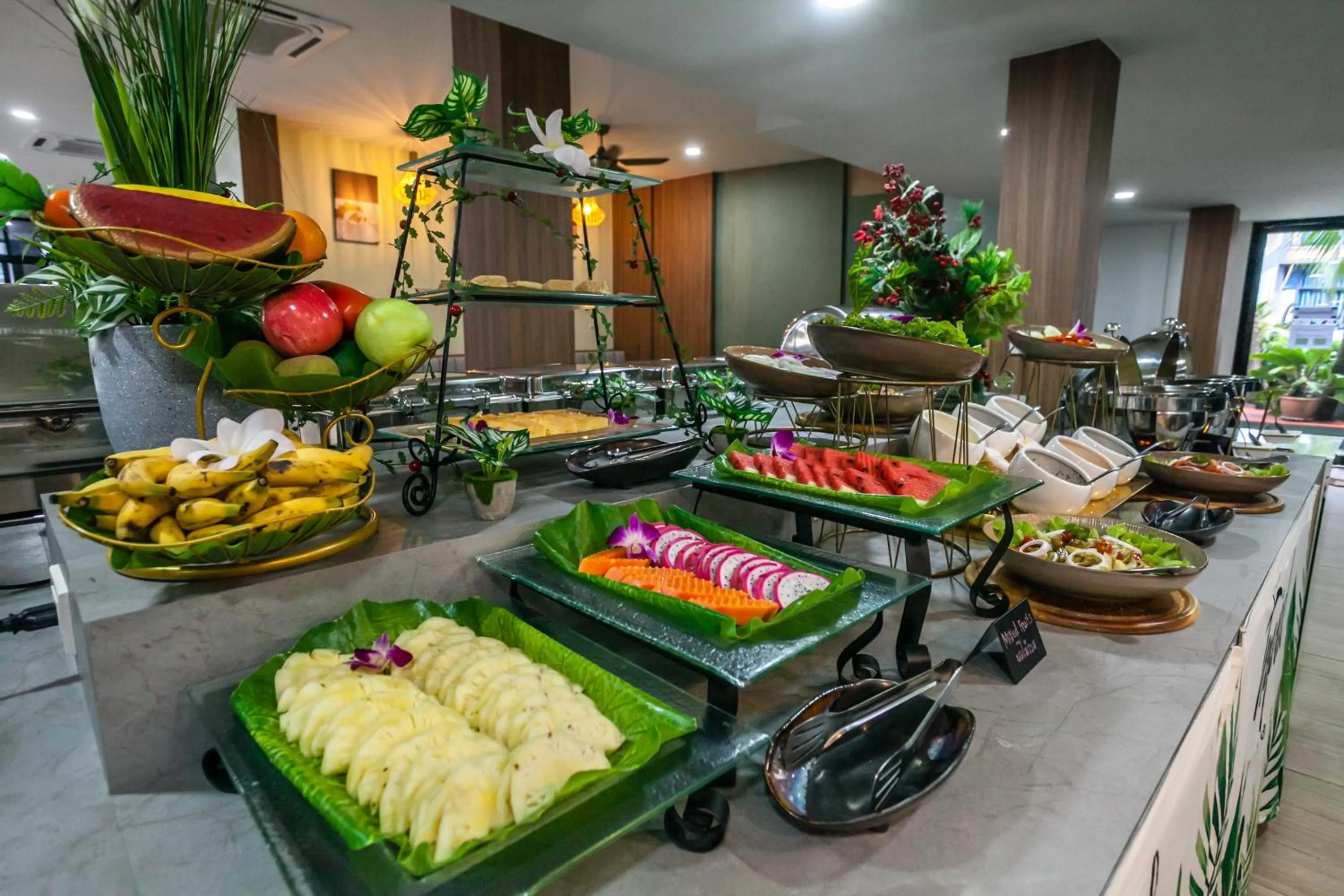 Buffet breakfast in Coco Bella Hotel