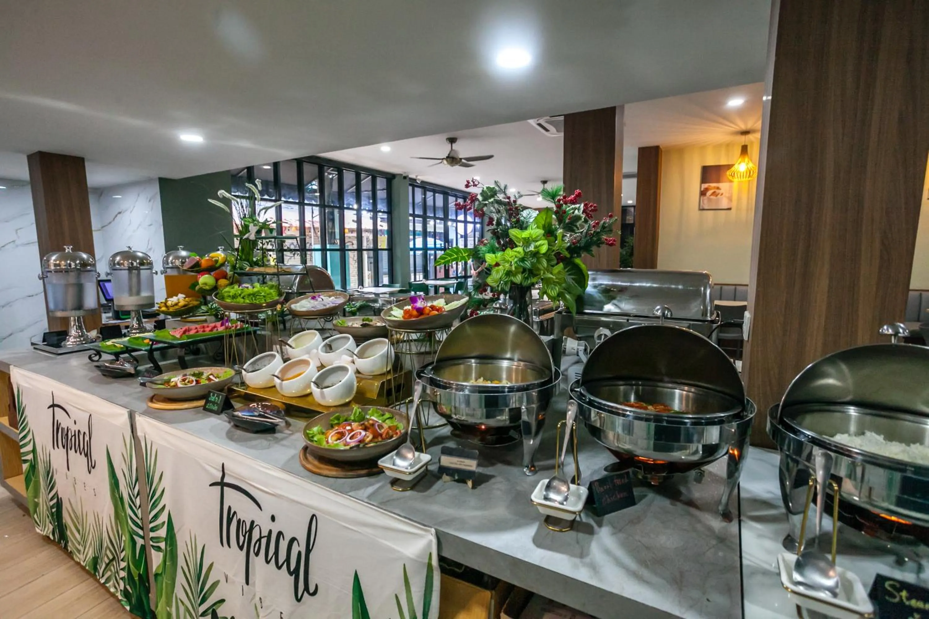 Buffet breakfast in Coco Bella Hotel