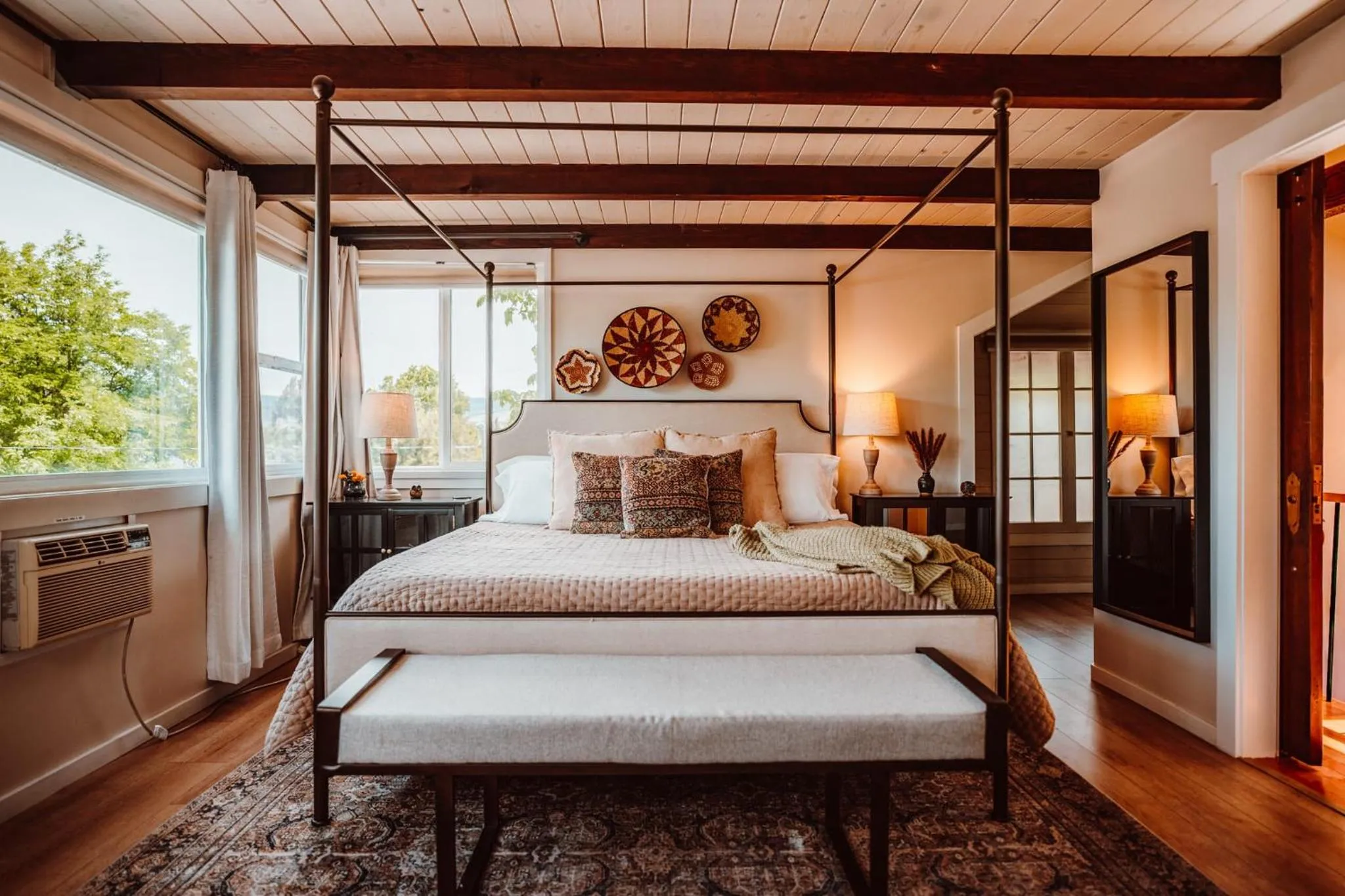 Bed in Swank House on Main St in Ashland