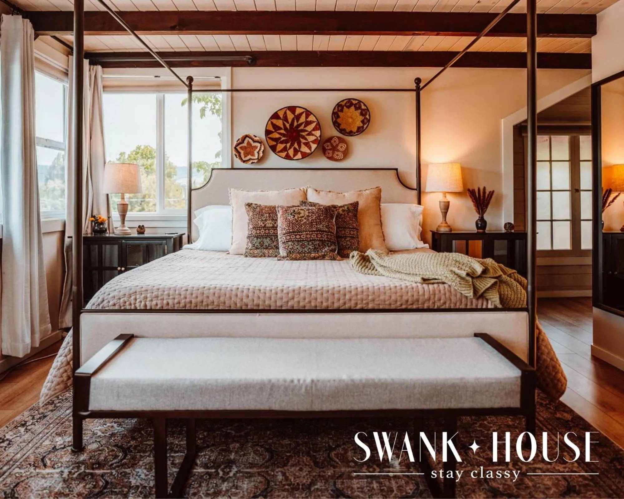 Bed in Swank House on Main St in Ashland