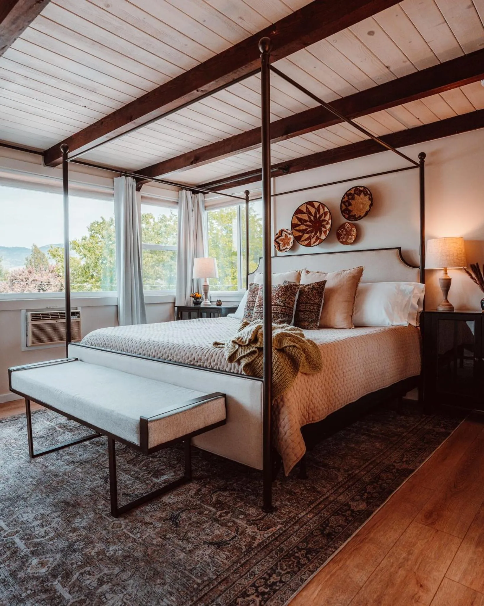 Bed in Swank House on Main St in Ashland