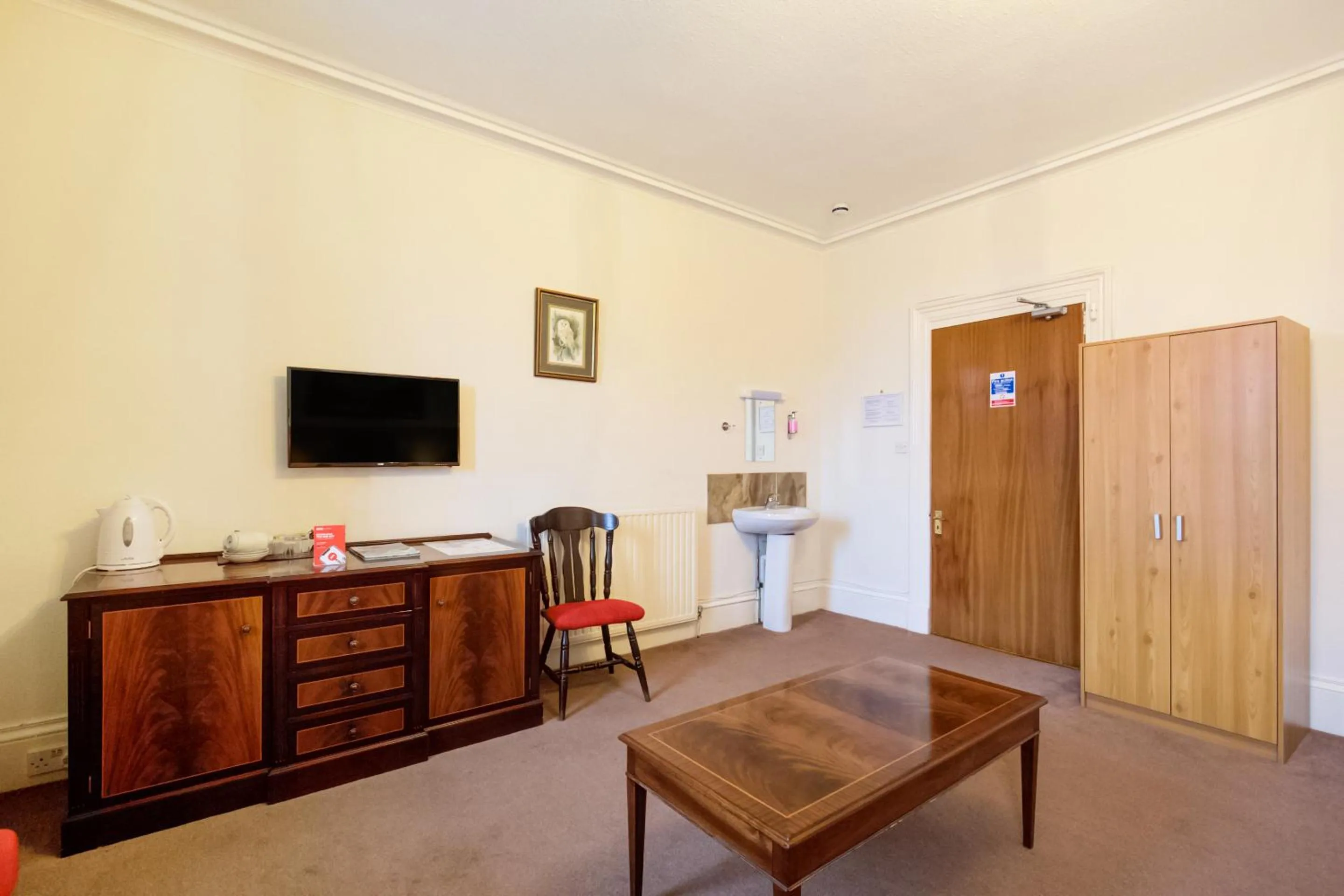 Seating area in OYO Eastbank Hotel, Speyside Scotland