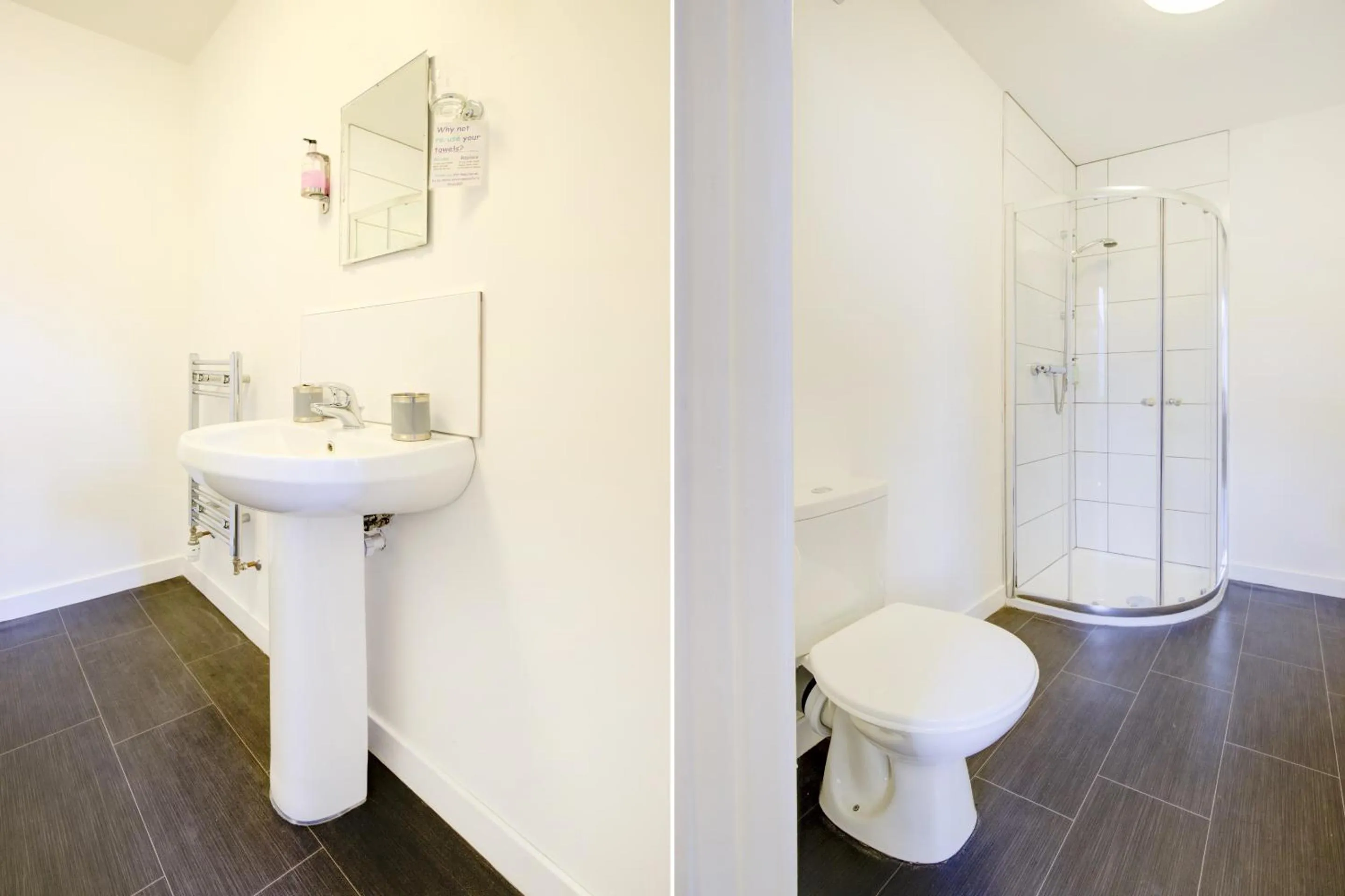 Bathroom in OYO Eastbank Hotel, Speyside Scotland