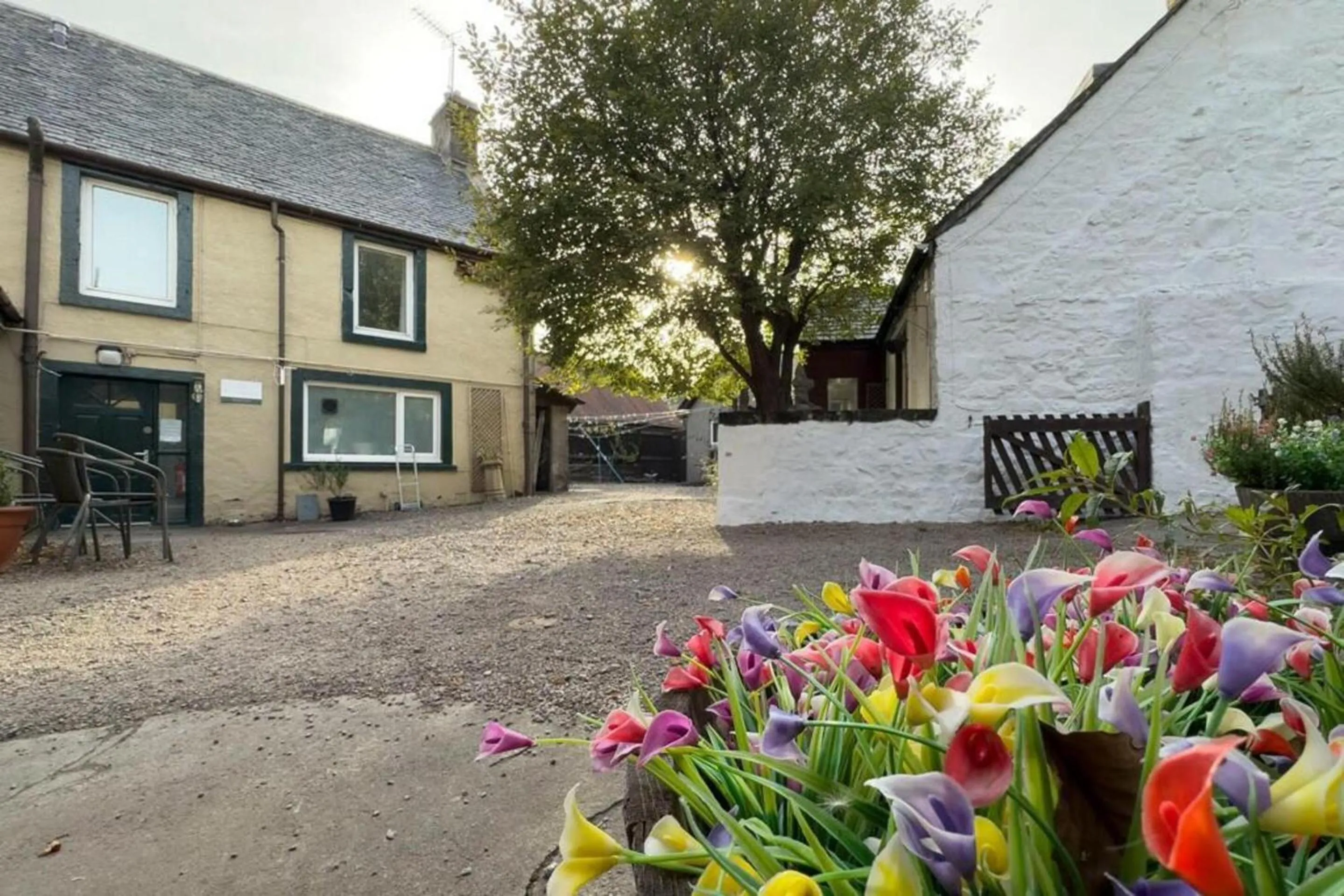 Garden in OYO Eastbank Hotel, Speyside Scotland
