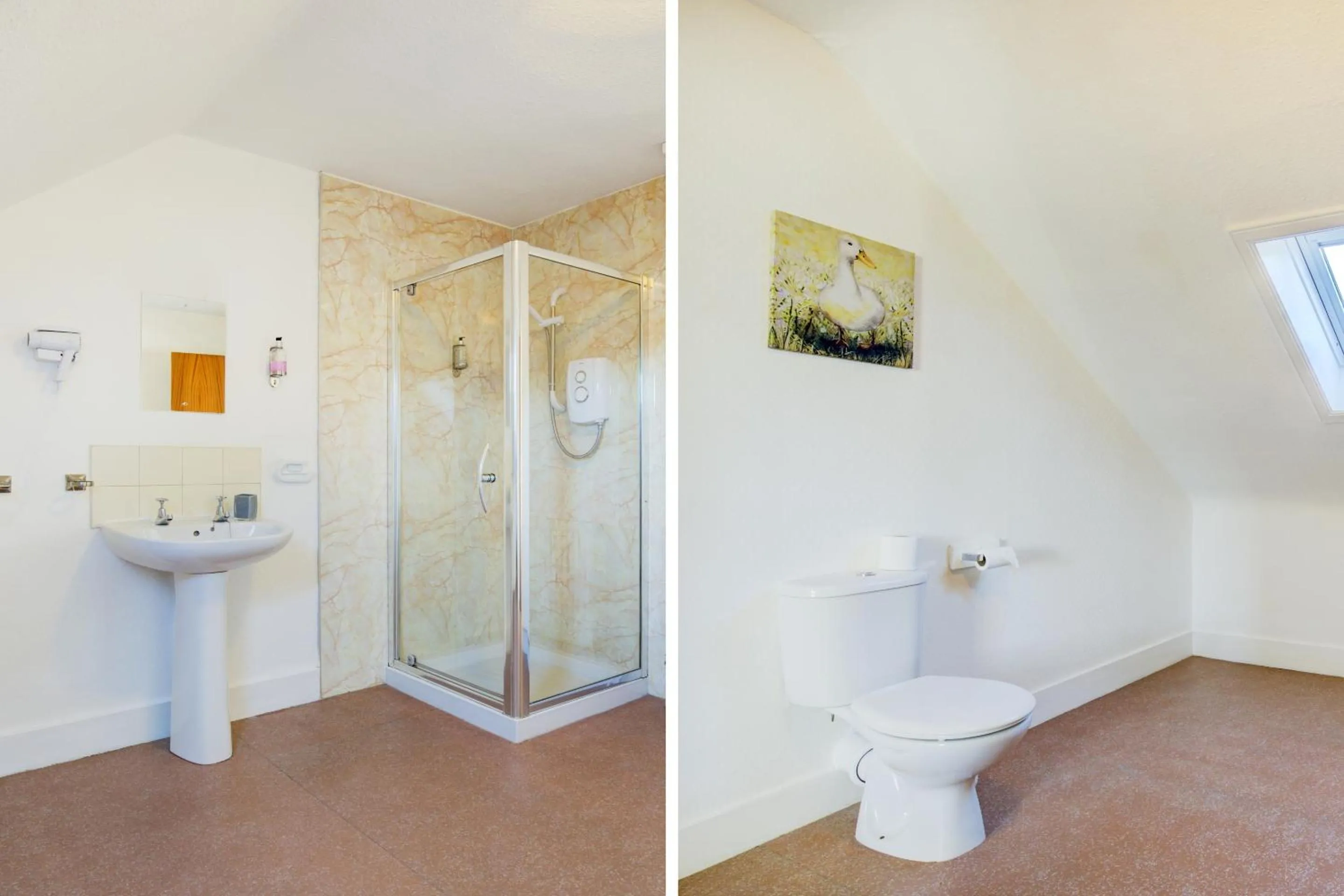 Bathroom in OYO Eastbank Hotel, Speyside Scotland