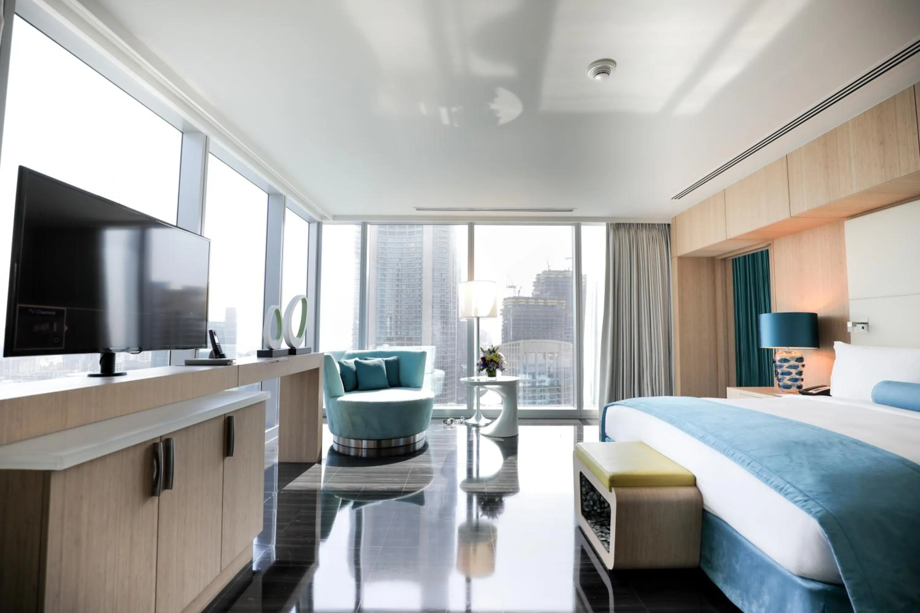 Bedroom, Bed in Sofitel Dubai Downtown