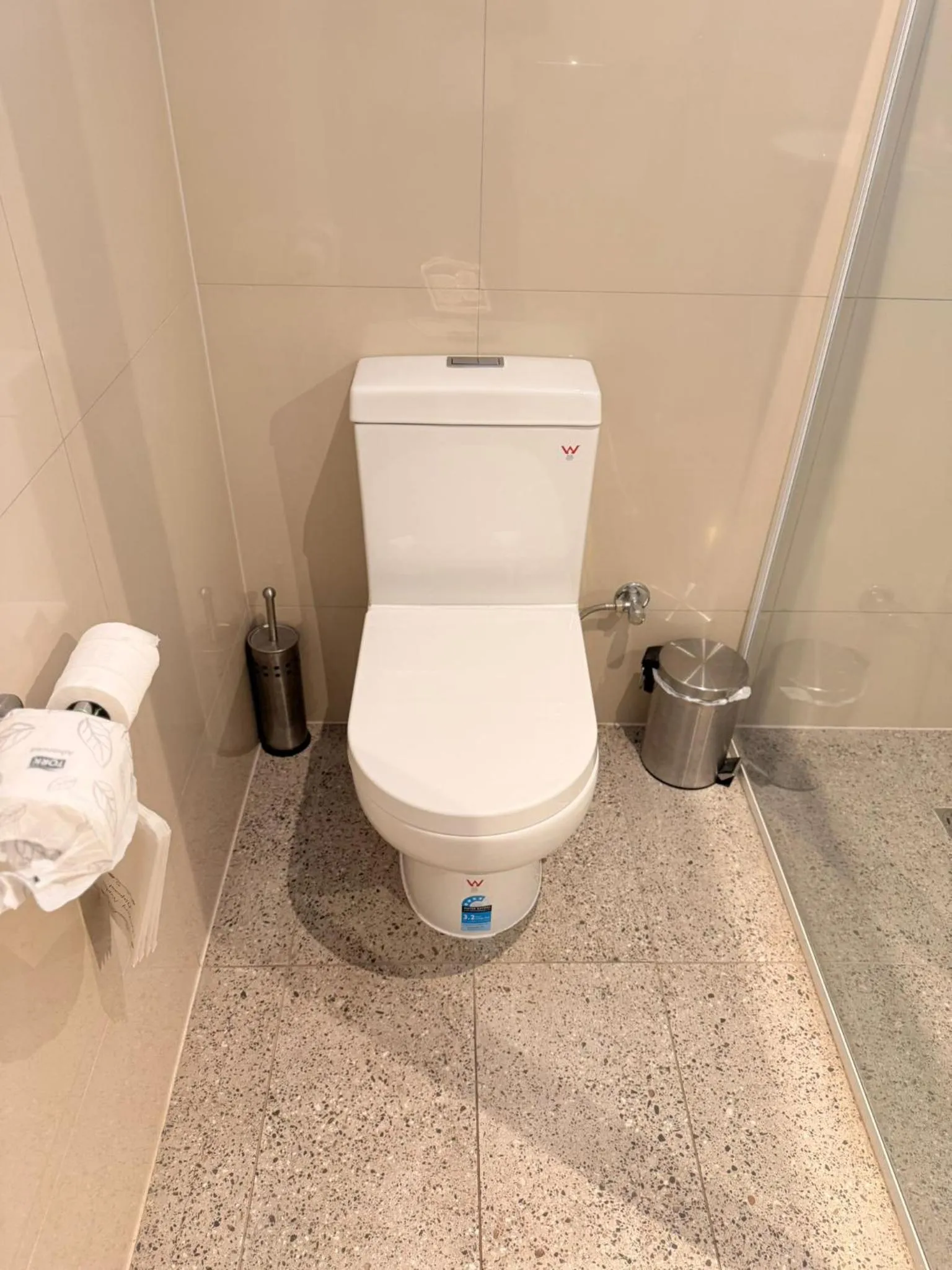 Toilet in Golden Hills Motel