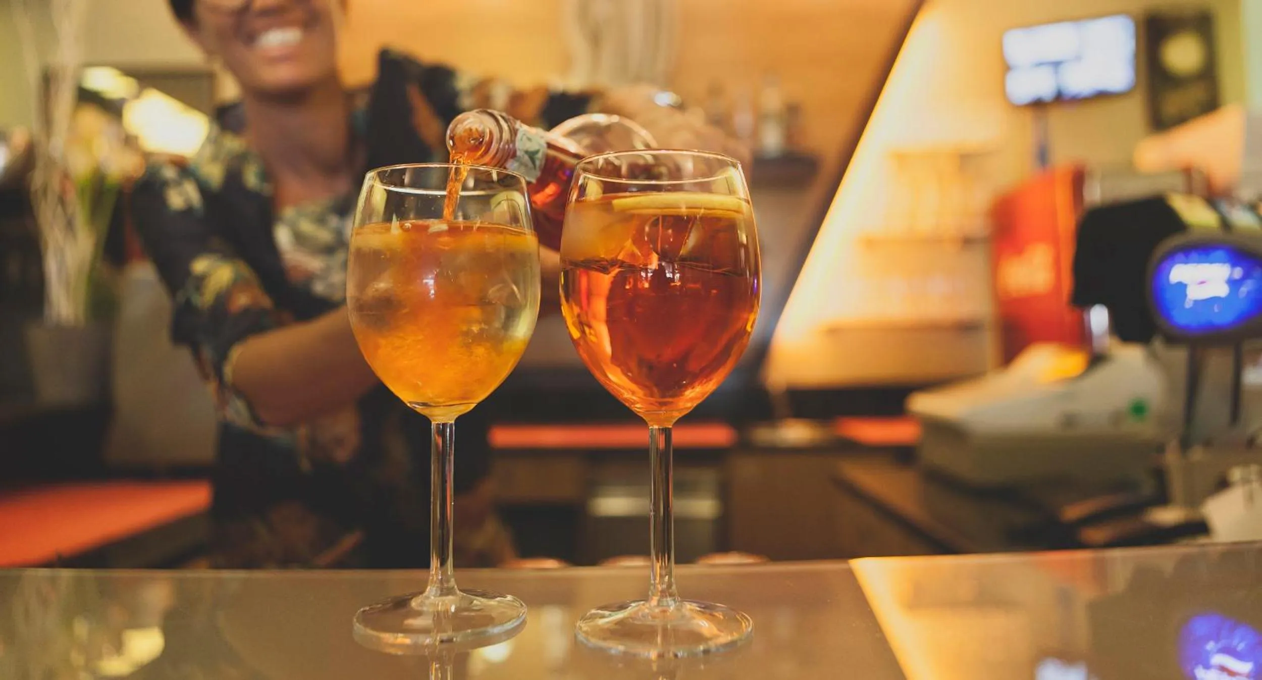 Alcoholic drinks in Acapulco Beach