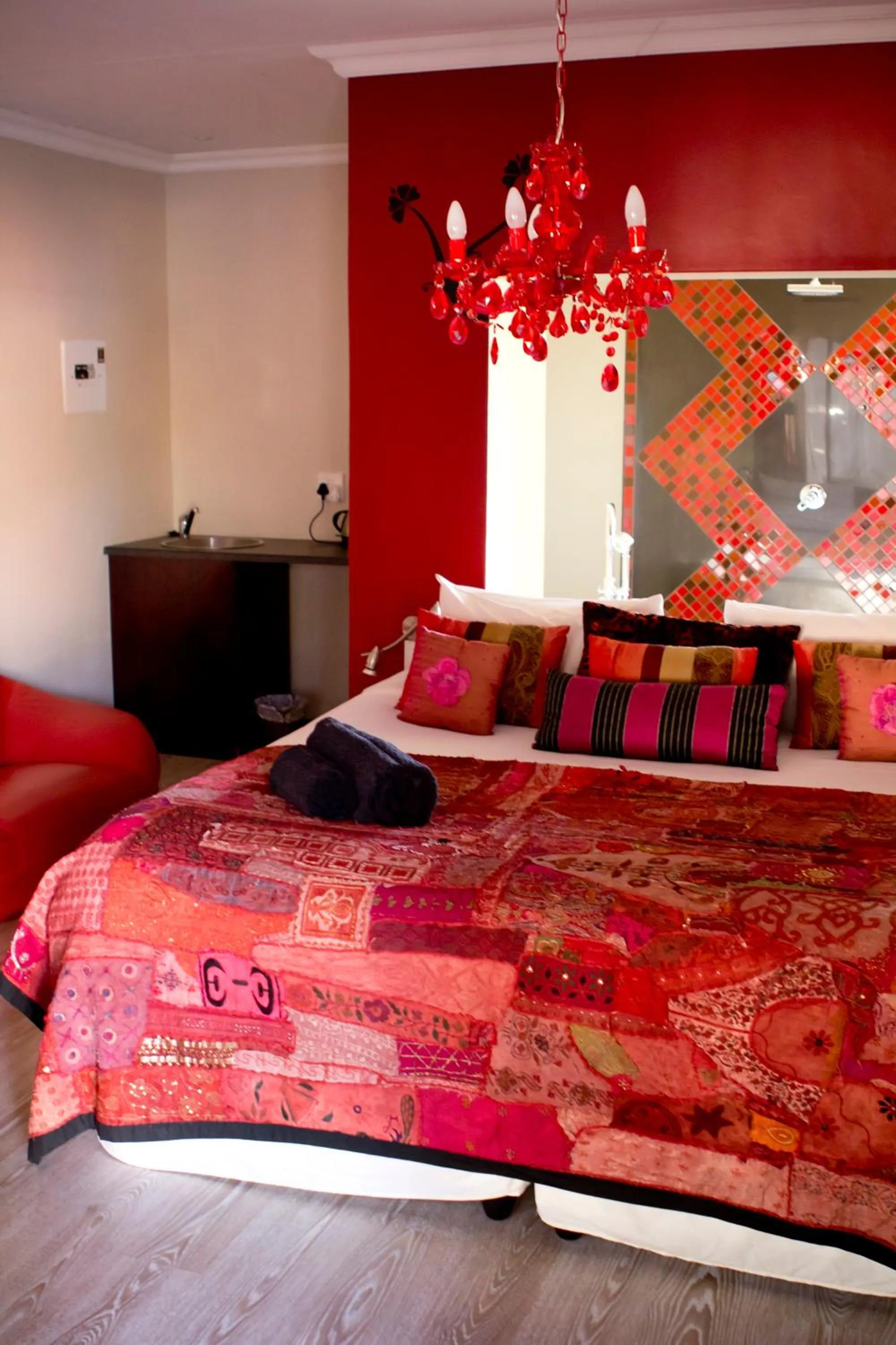 Bed in Villa Mexicana Guesthouse