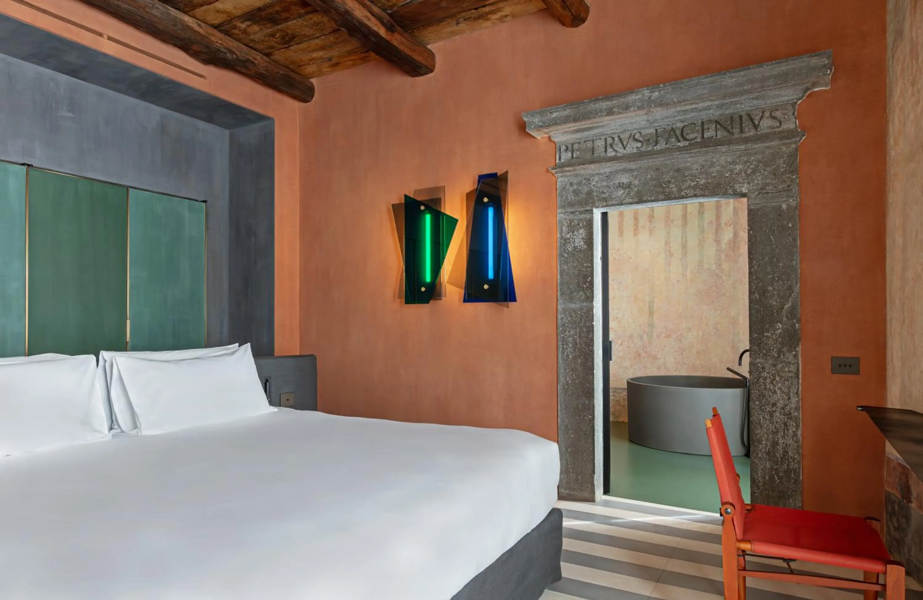 Bedroom, Bed in Palazzo Petrvs