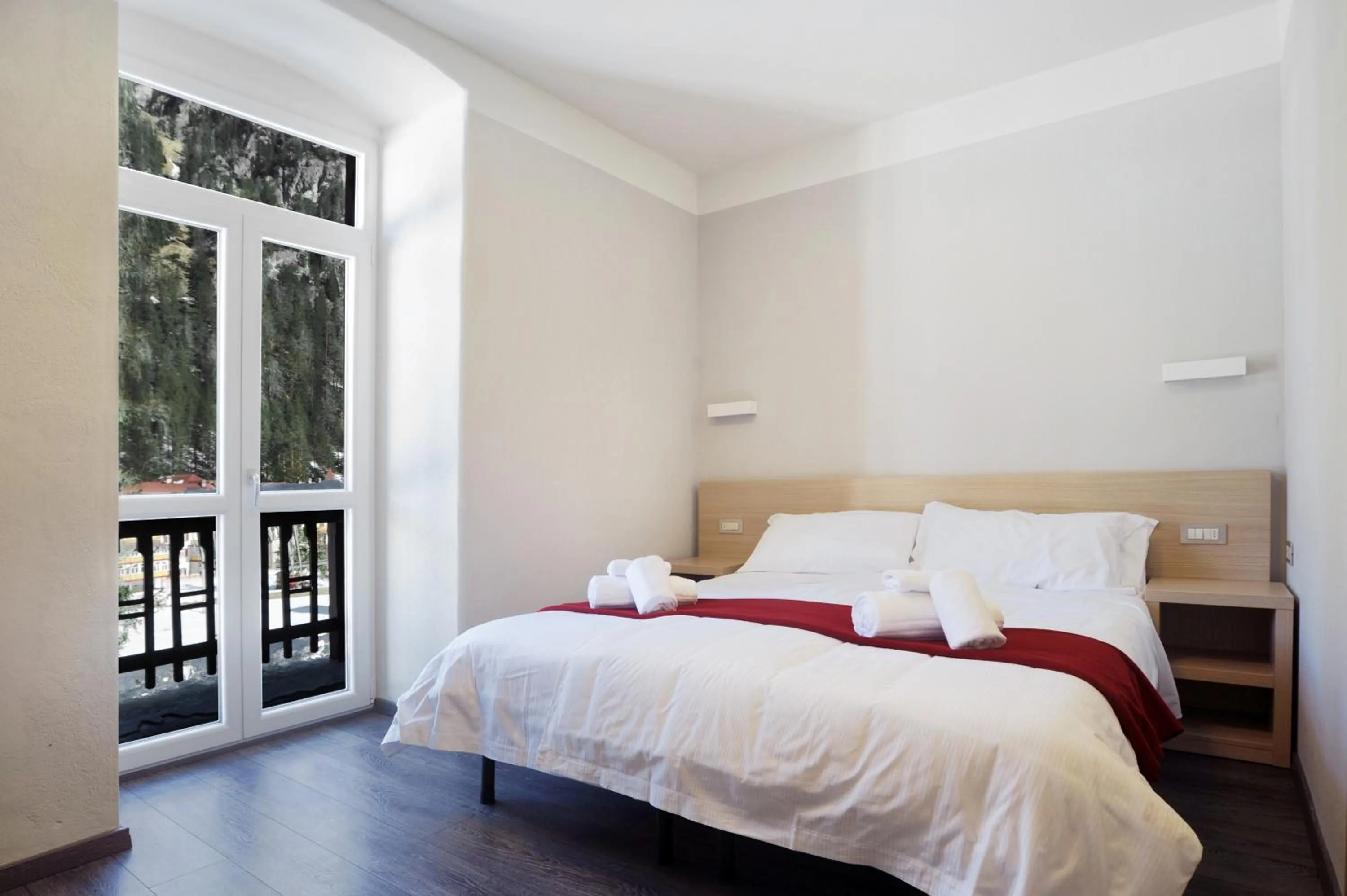 Bed in Hotel Croda Rossa