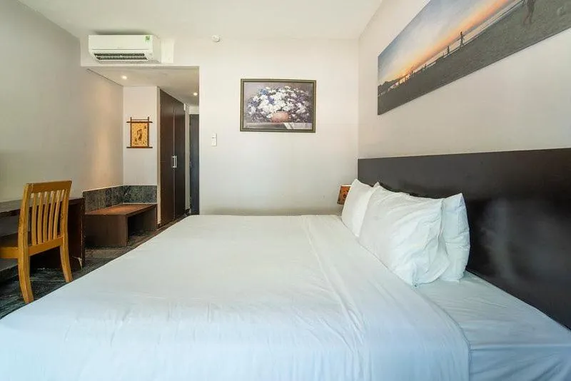 Bed in Temple Da Nang Resort