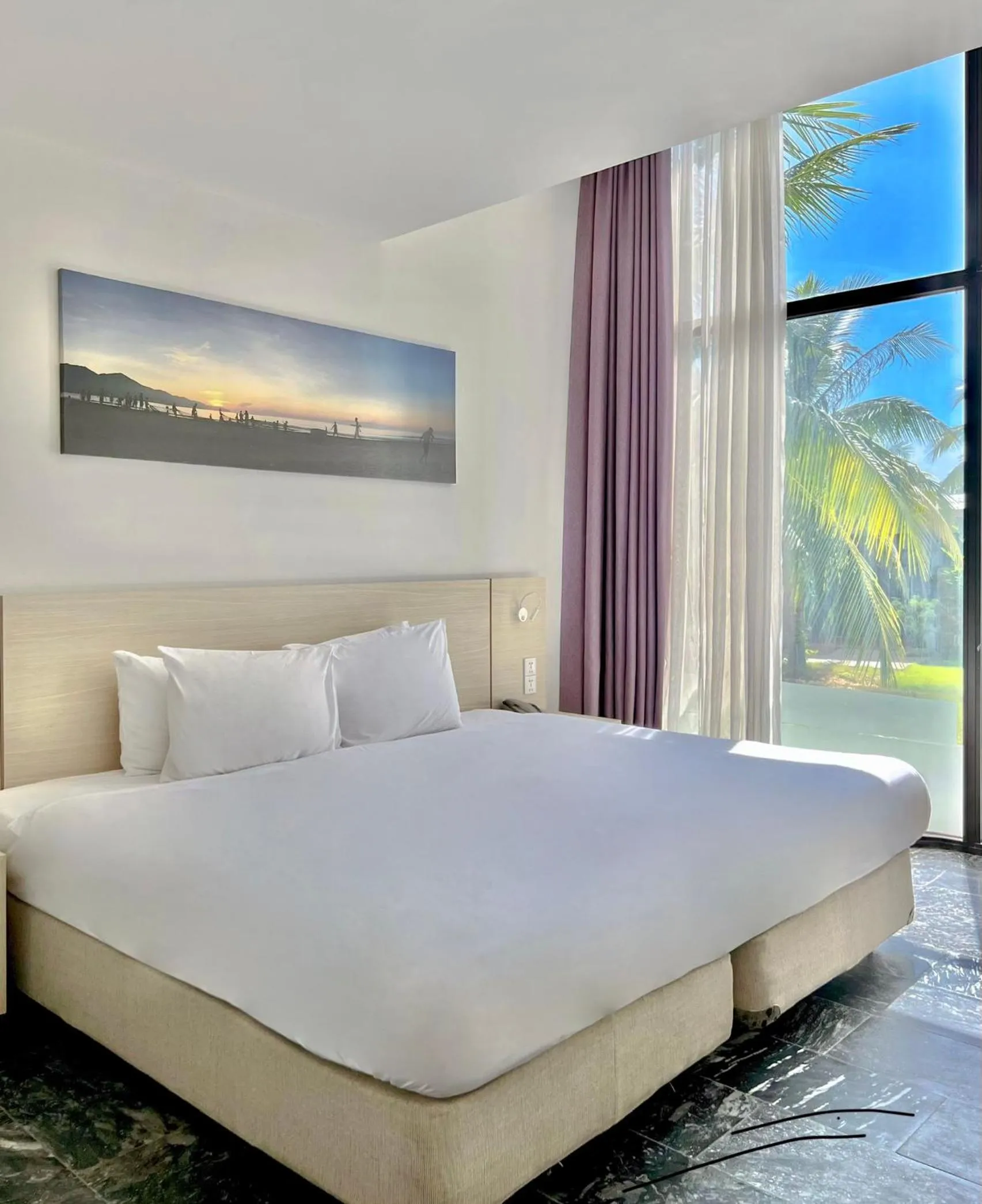 Bed in Temple Da Nang Resort