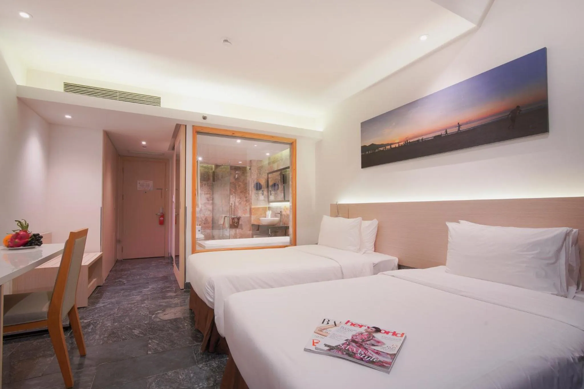 Bed in Temple Da Nang Resort