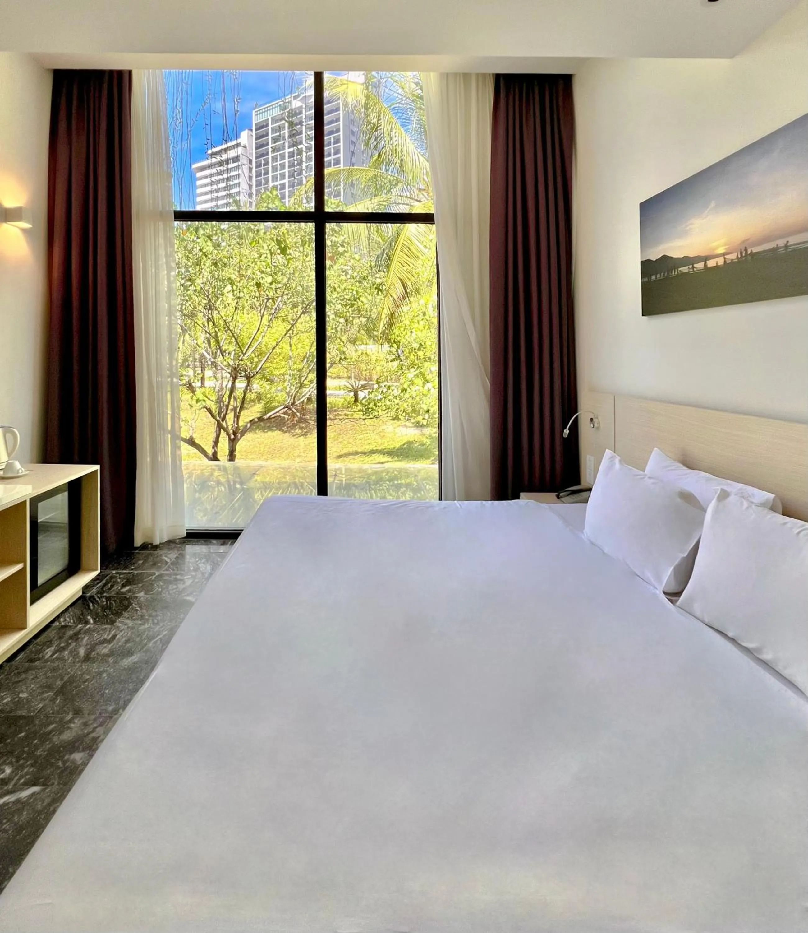 Bed in Temple Da Nang Resort