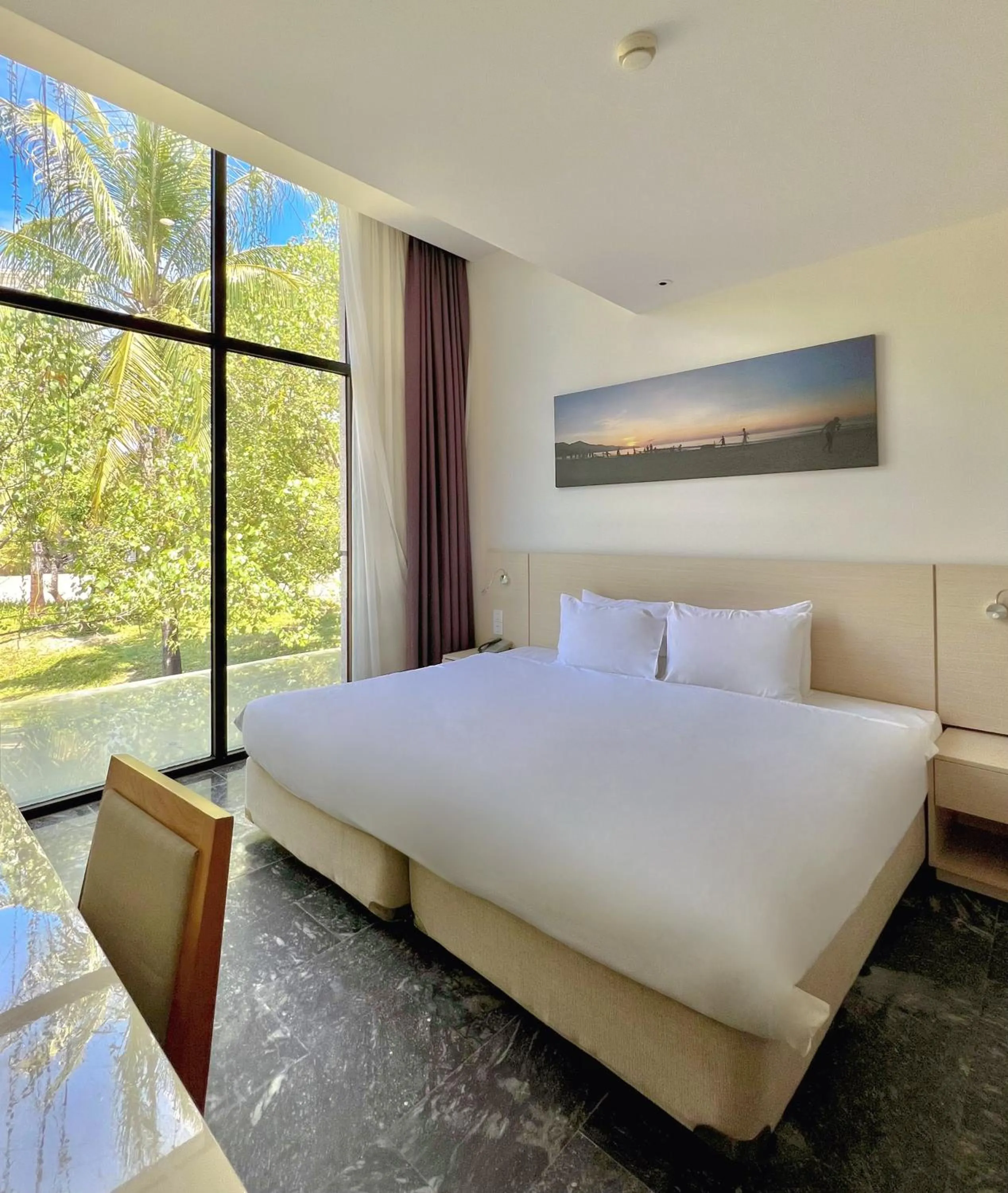 Bed in Temple Da Nang Resort