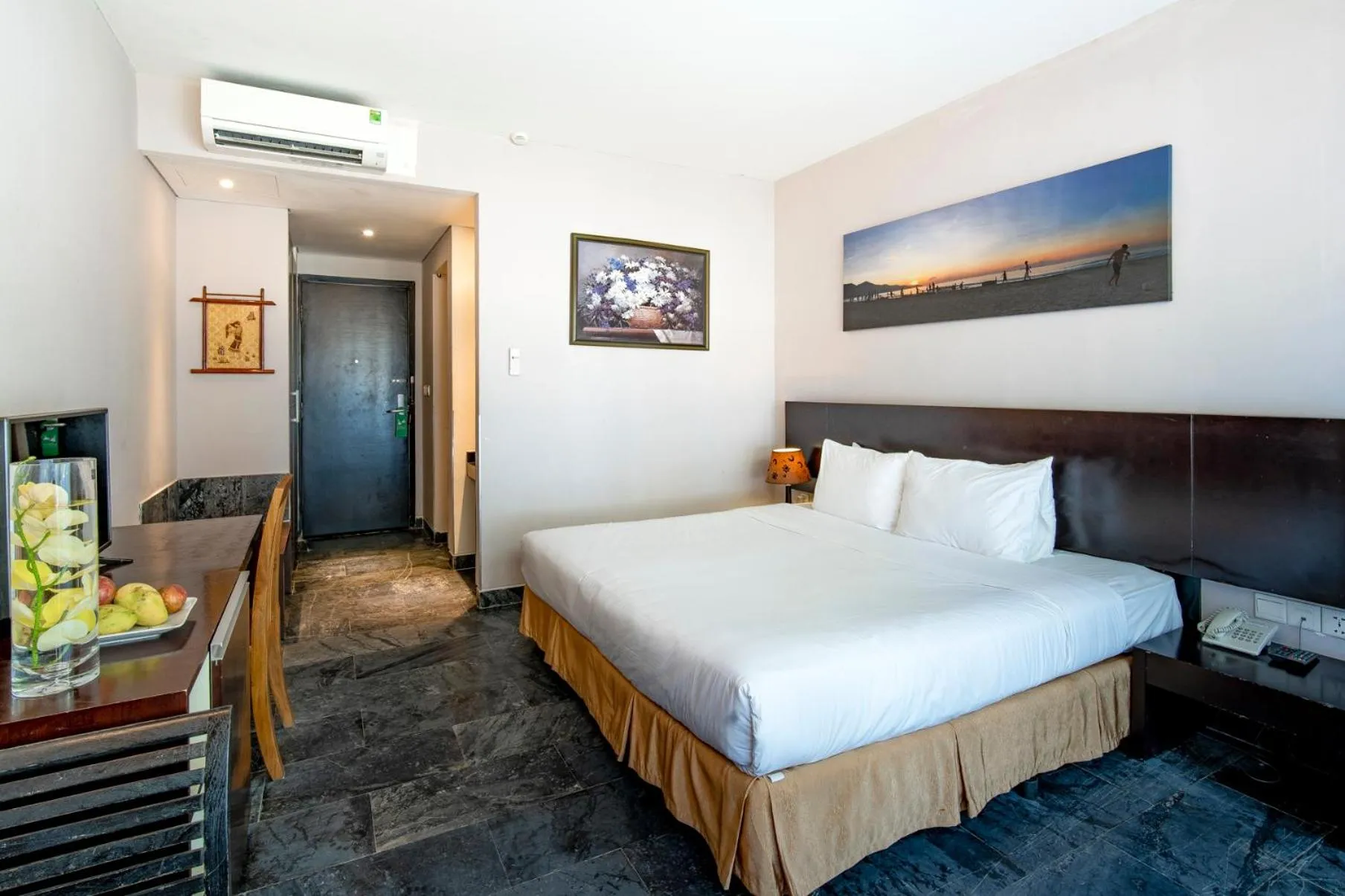 Bed in Temple Da Nang Resort