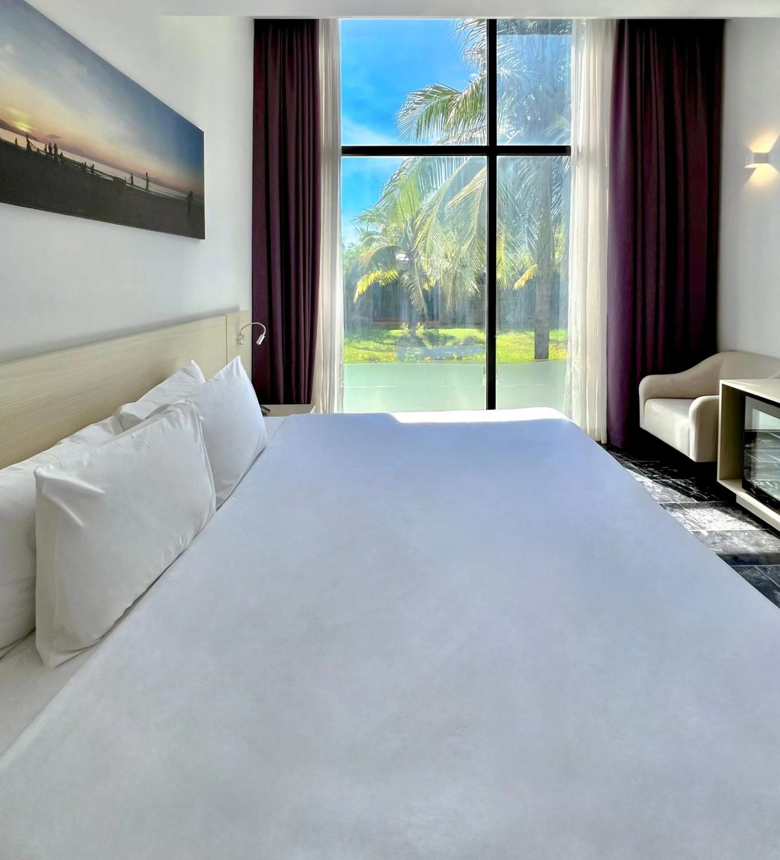 Bed in Temple Da Nang Resort