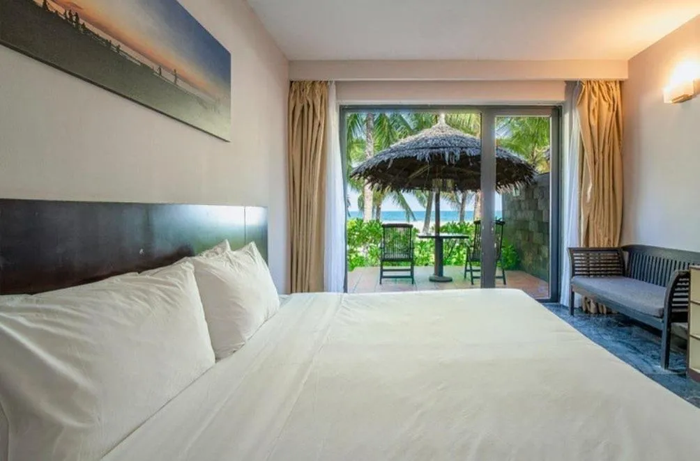 Bed in Temple Da Nang Resort