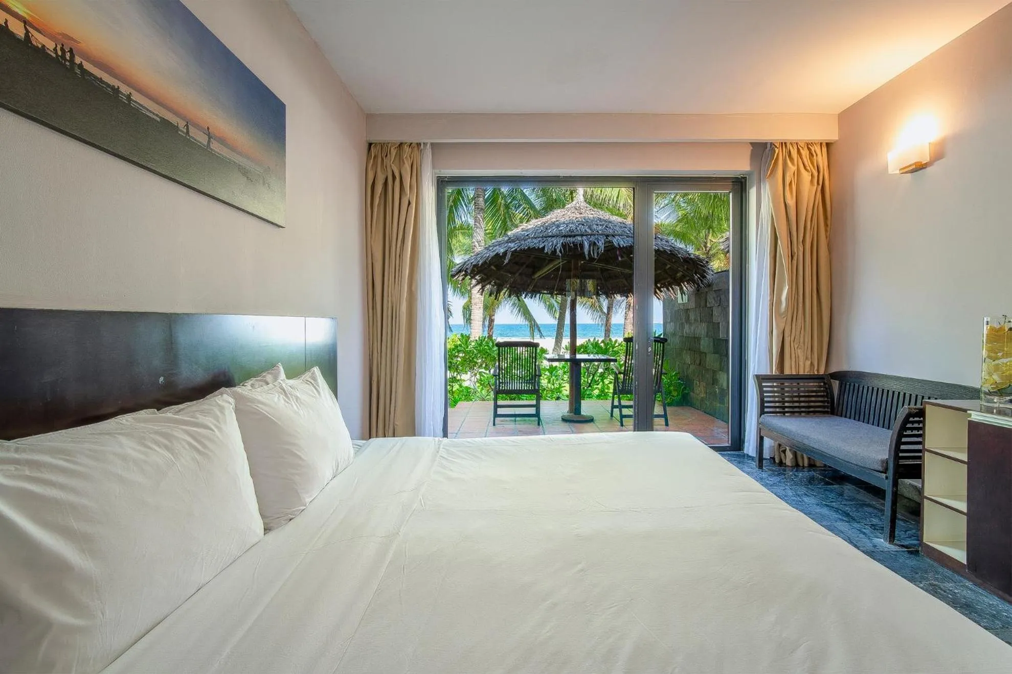 Bed in Temple Da Nang Resort