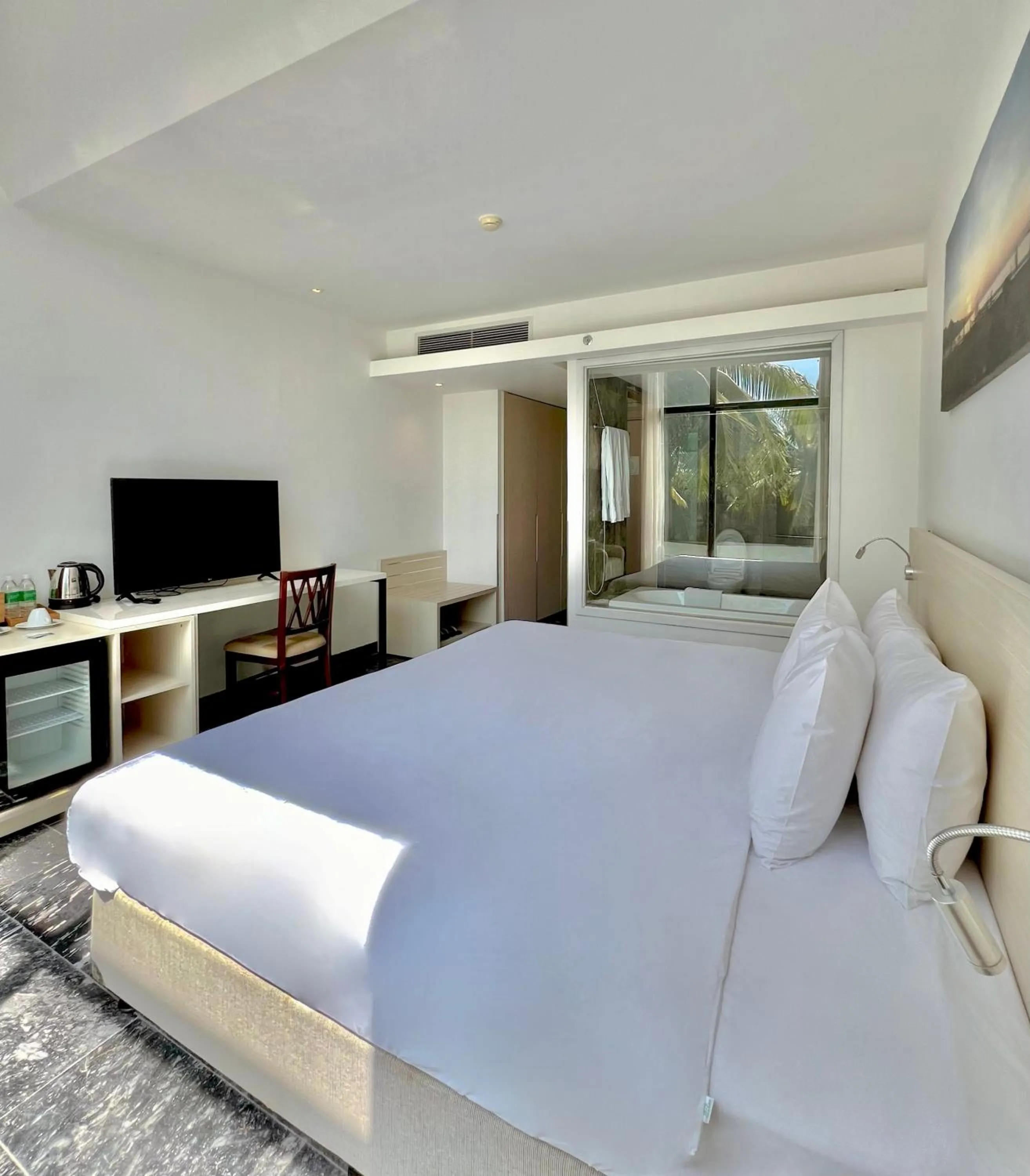 Bed in Temple Da Nang Resort