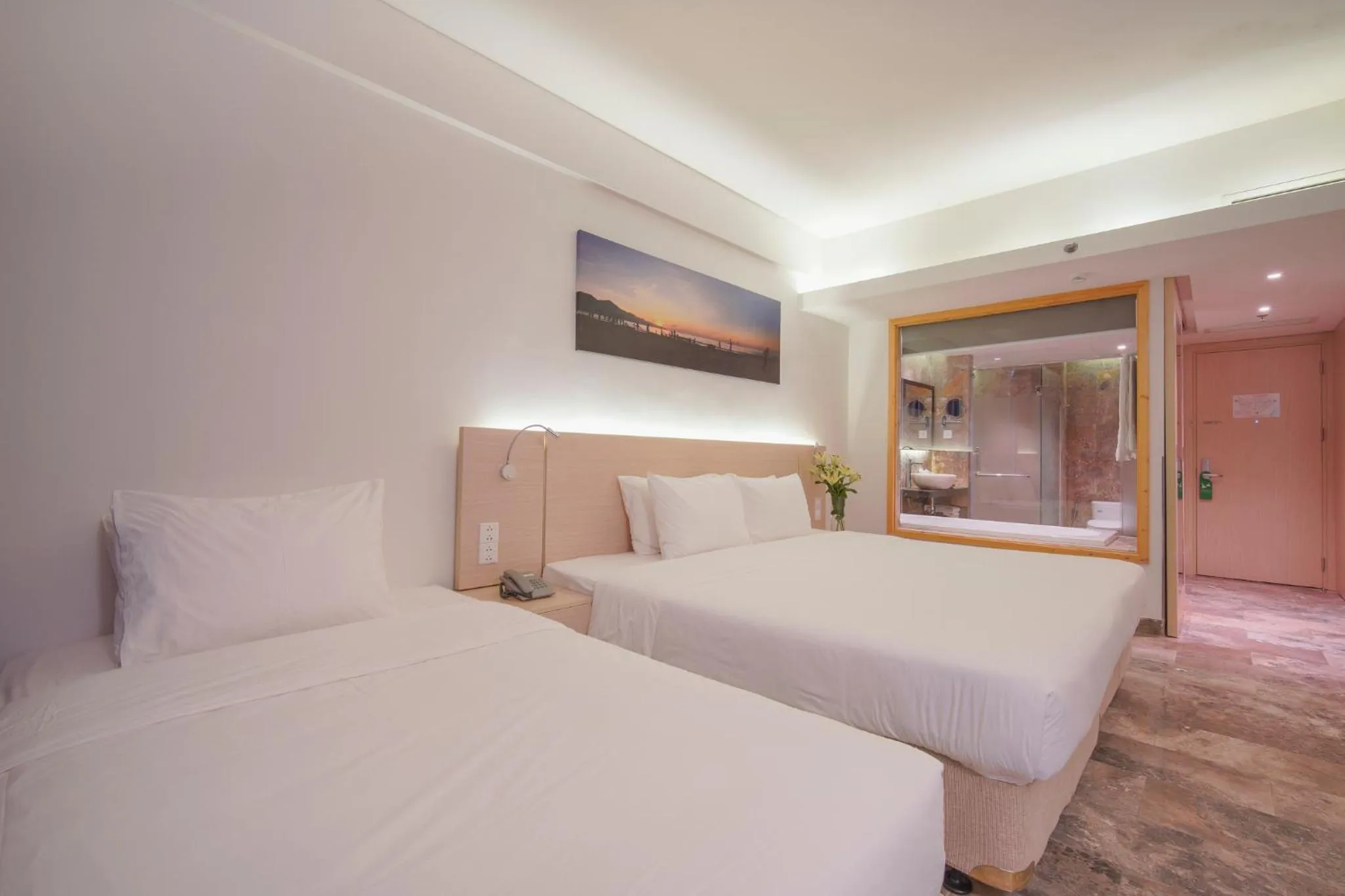 Bed in Temple Da Nang Resort