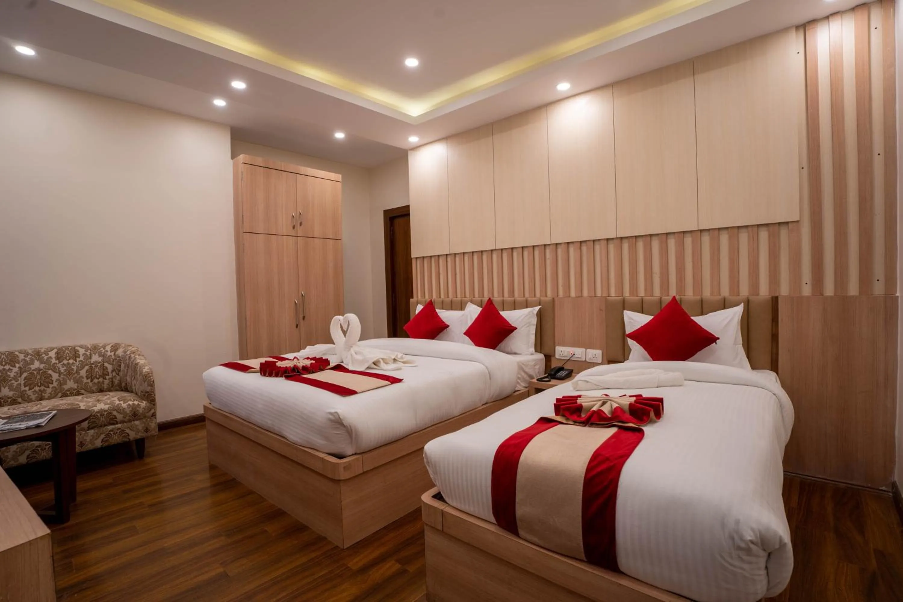 Bedroom, Bed in Airport Himalaya Boutique Hotel