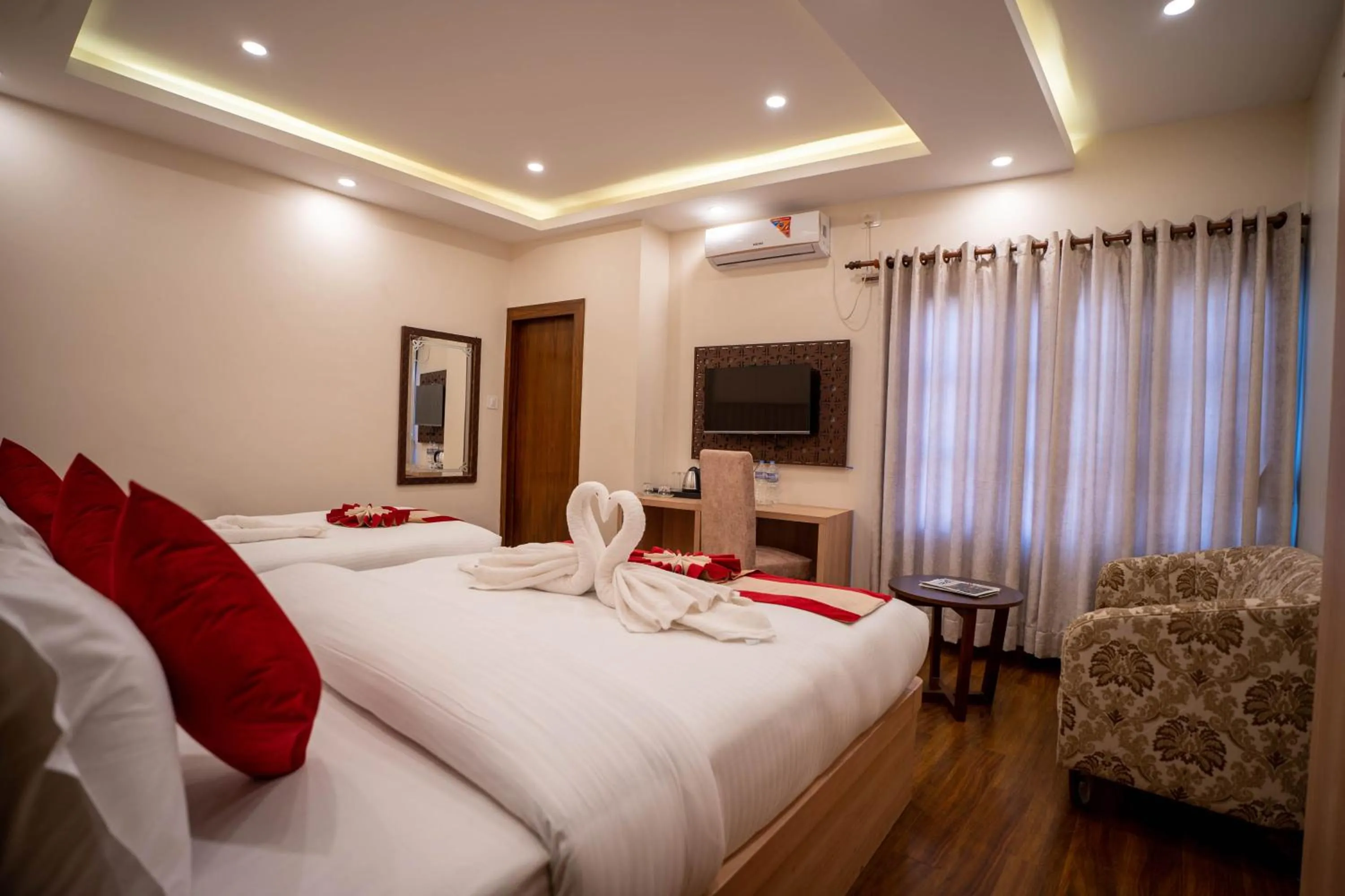 Bed in Airport Himalaya Boutique Hotel