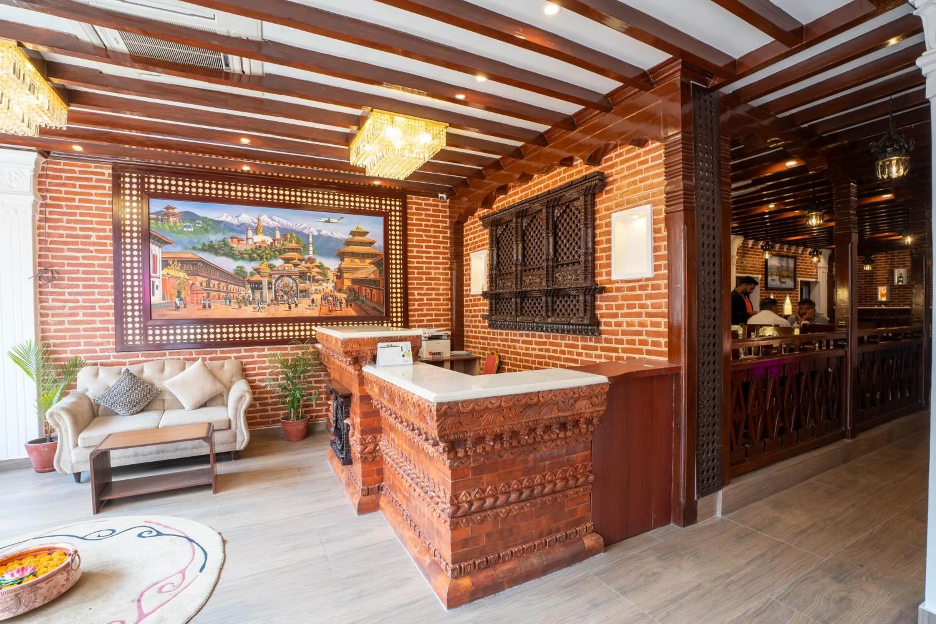 Lobby or reception in Airport Himalaya Boutique Hotel