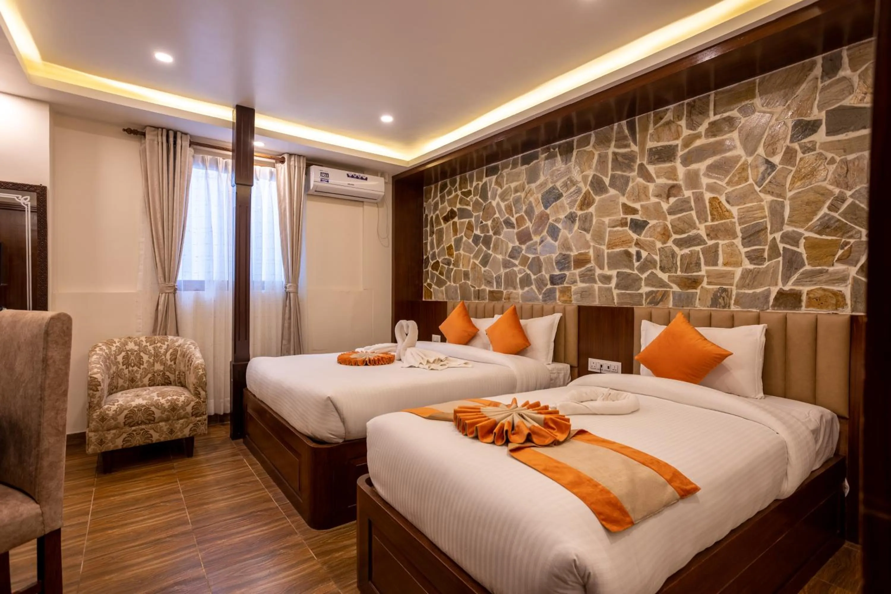Bed in Airport Himalaya Boutique Hotel