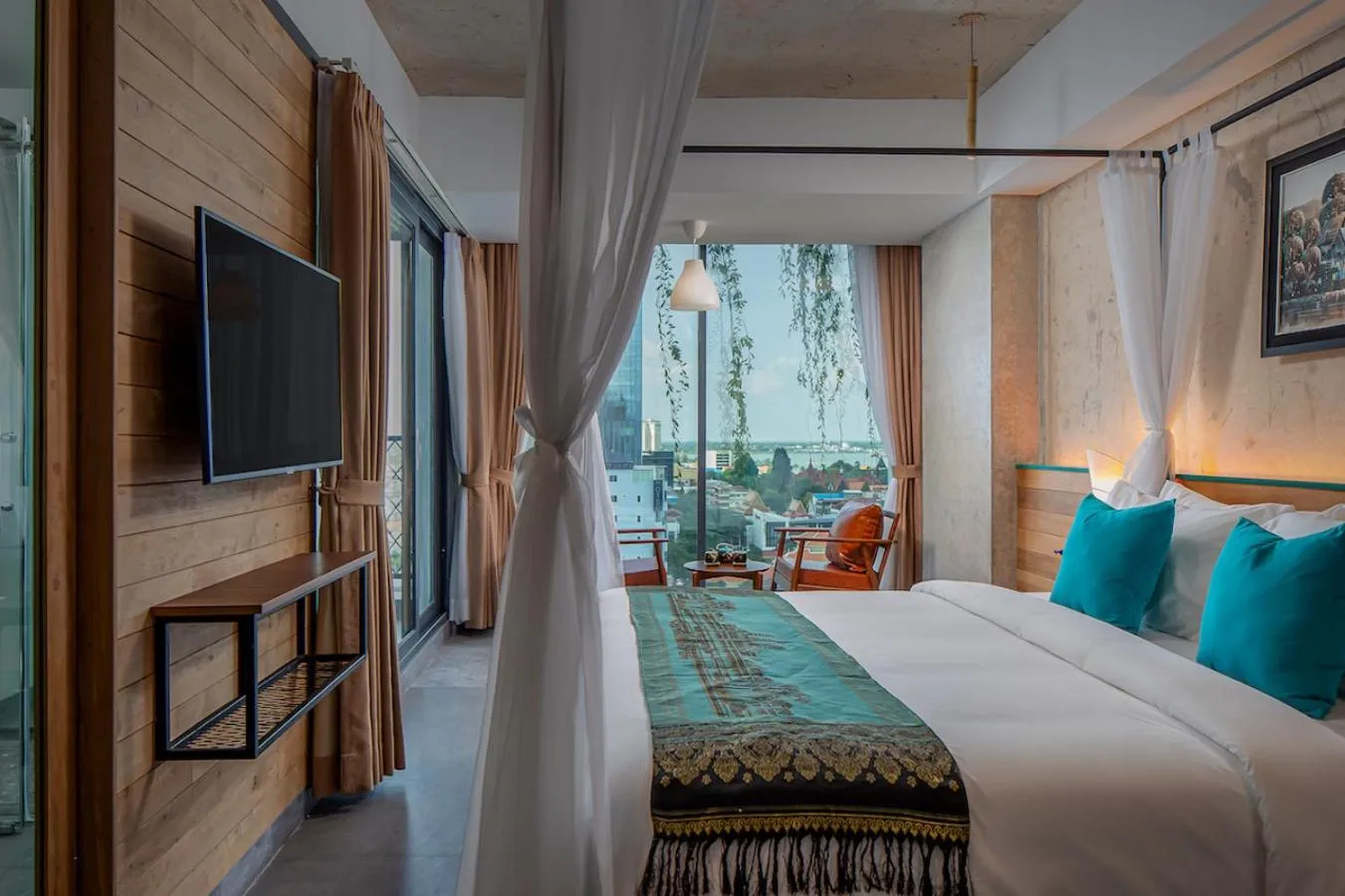 Photo of the whole room, Bed in CHECK inn Phnom Penh Royal Palace