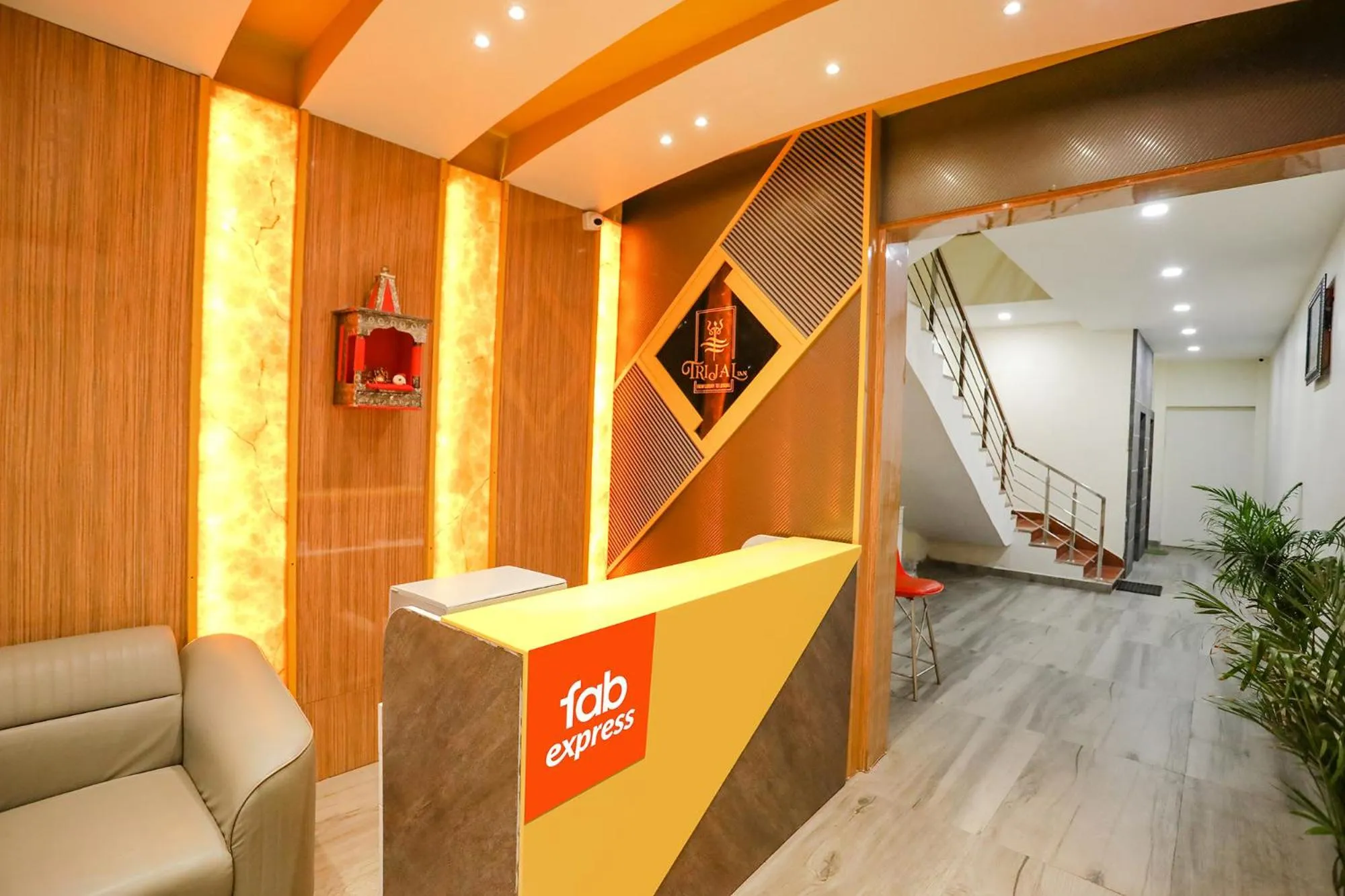 Lobby or reception in FabExpress Trijal Inn