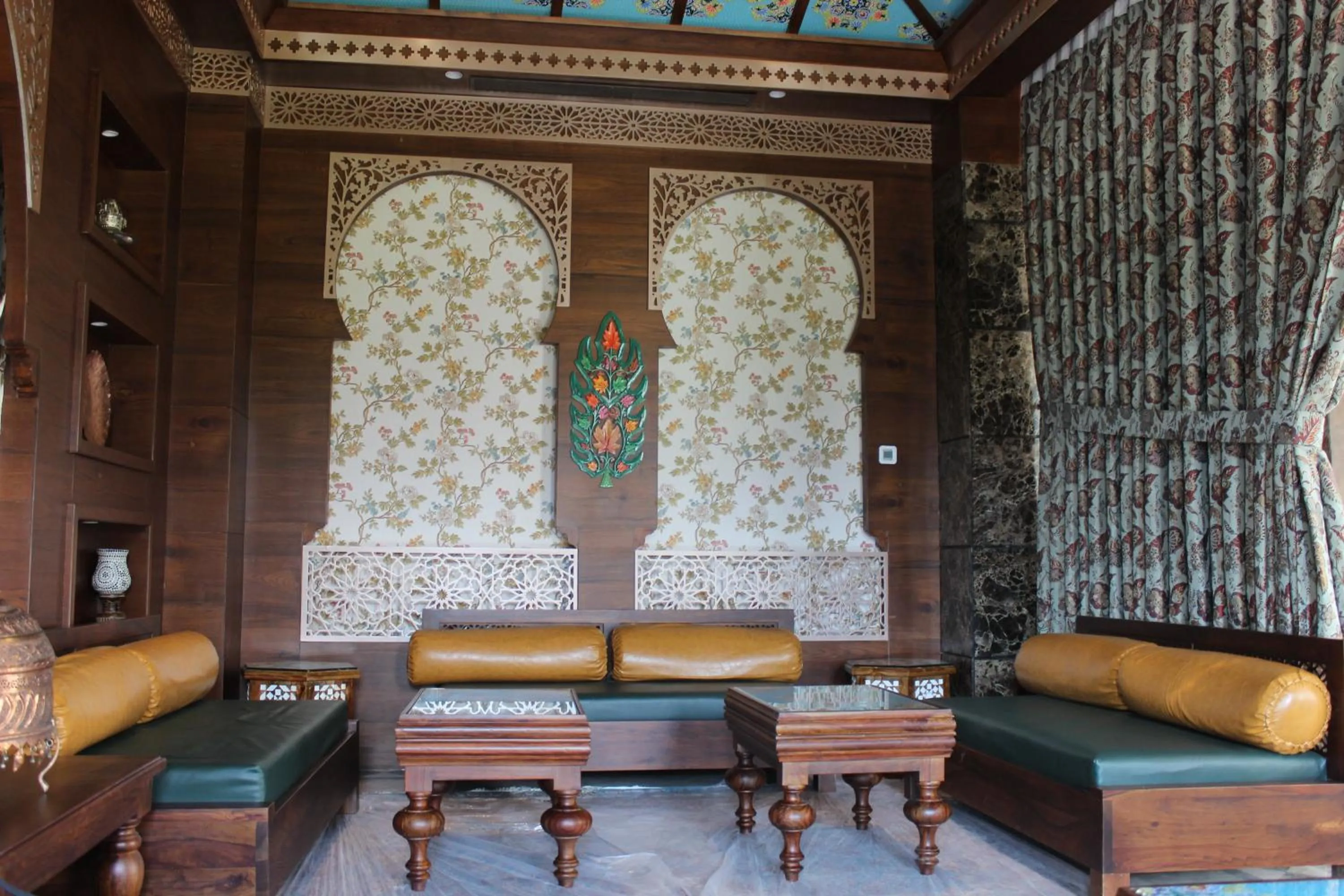 Seating area in WelcomHeritage Grand, Srinagar