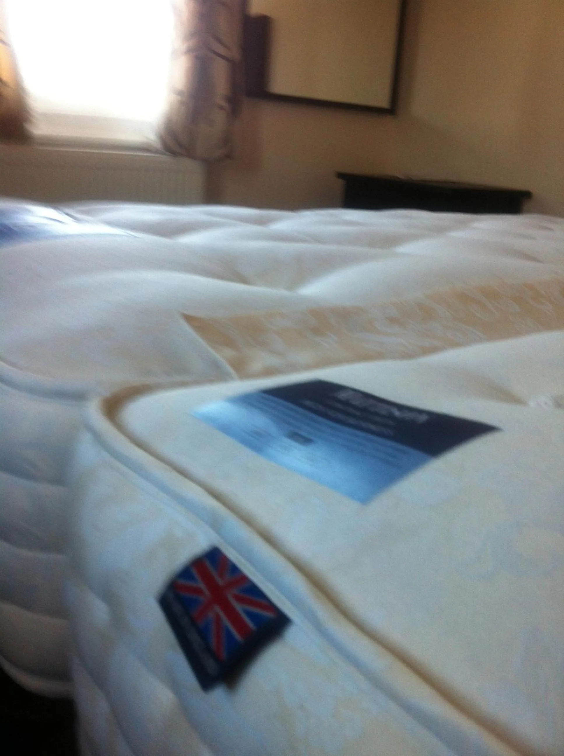 Decorative detail, Bed in Bridge Hotel Brandon