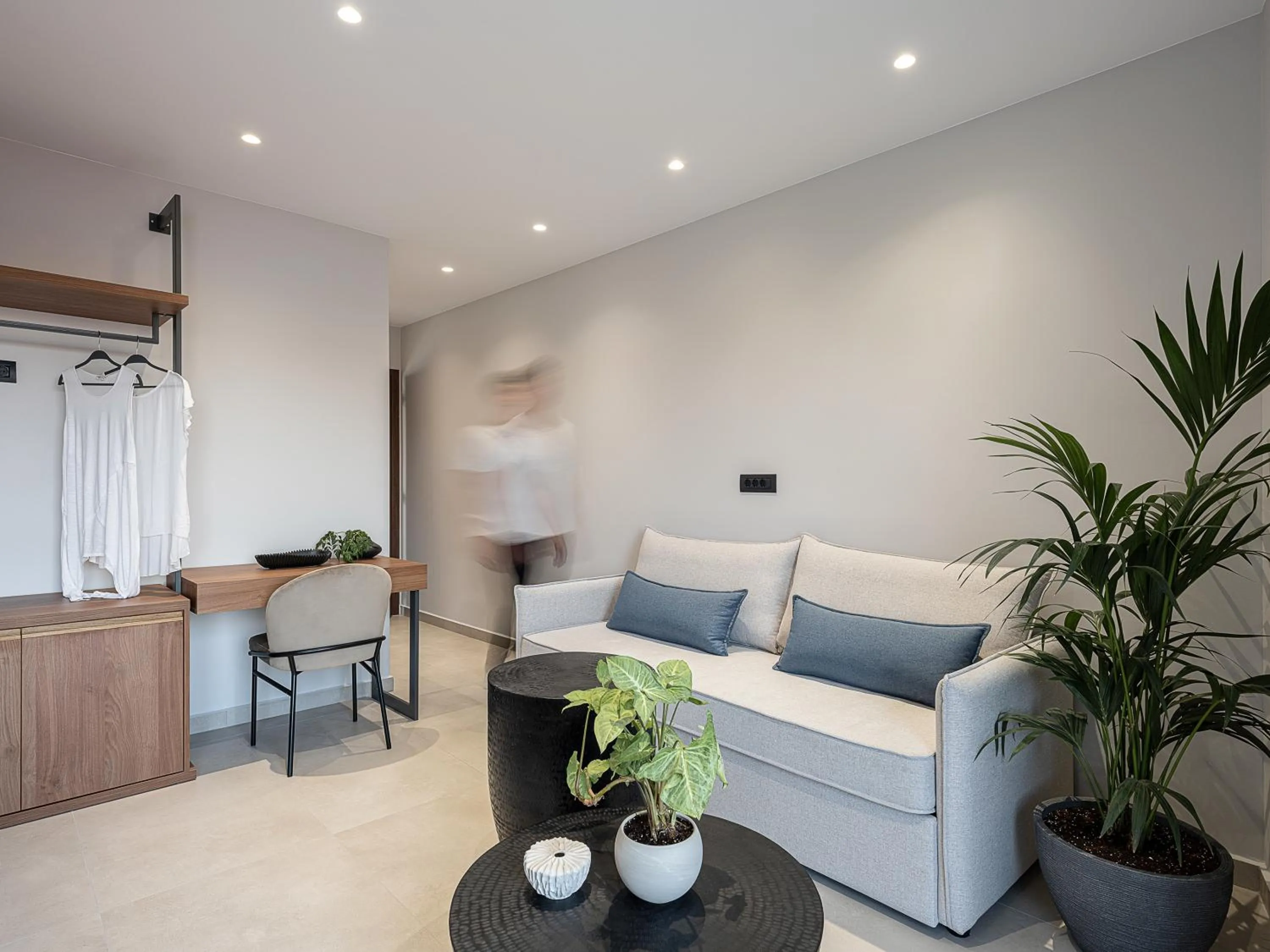 Seating area in Theta Boutique Hotel