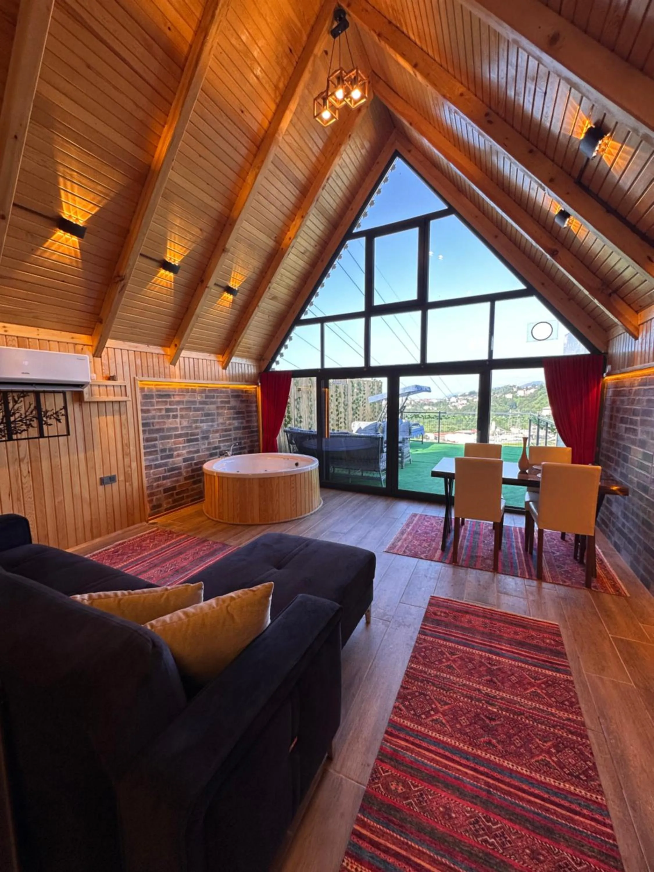 Living room, Bed in Aurora Suit Bungalov