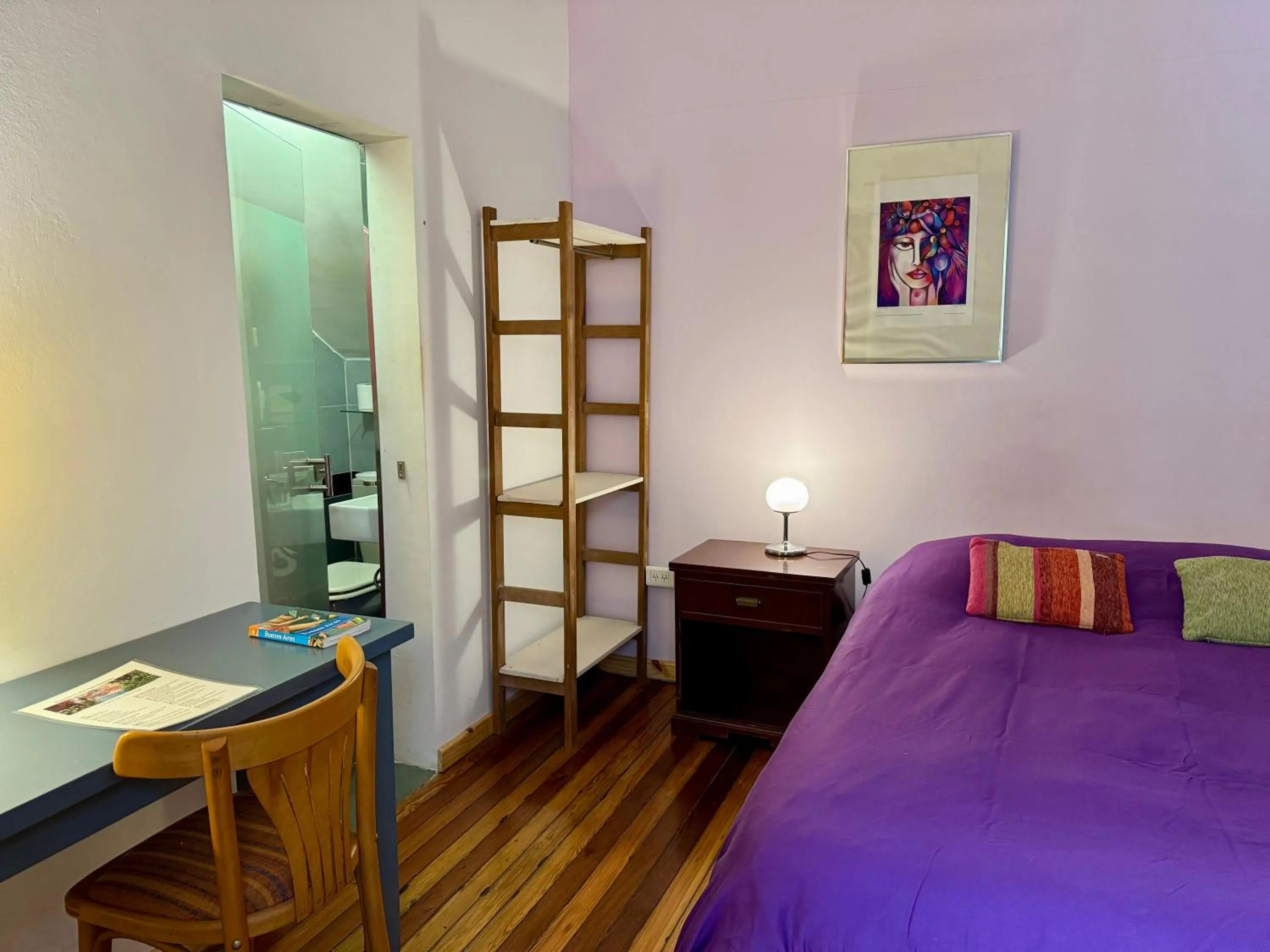 Bed in Lina's Tango Guesthouse