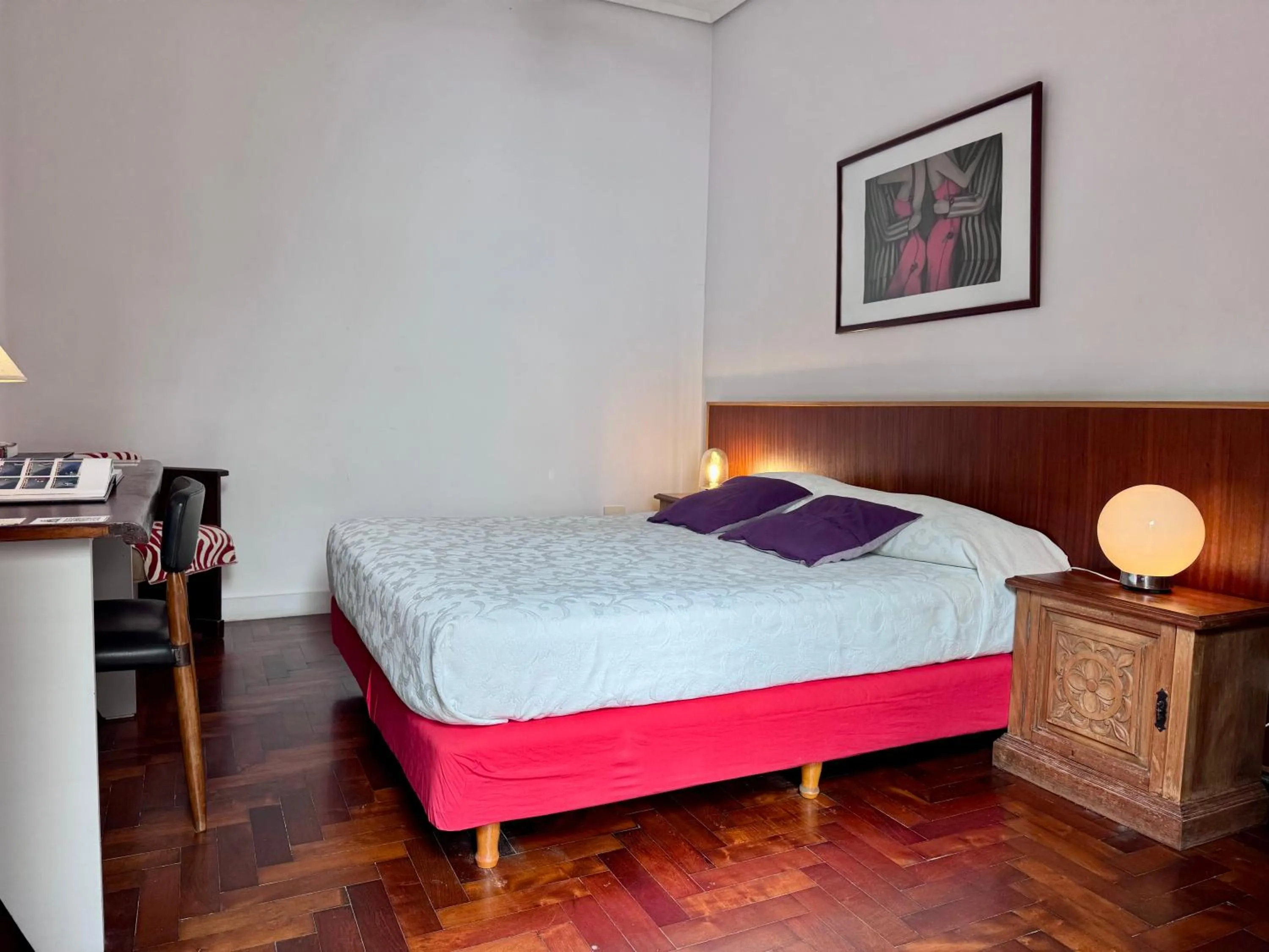 Bed in Lina's Tango Guesthouse