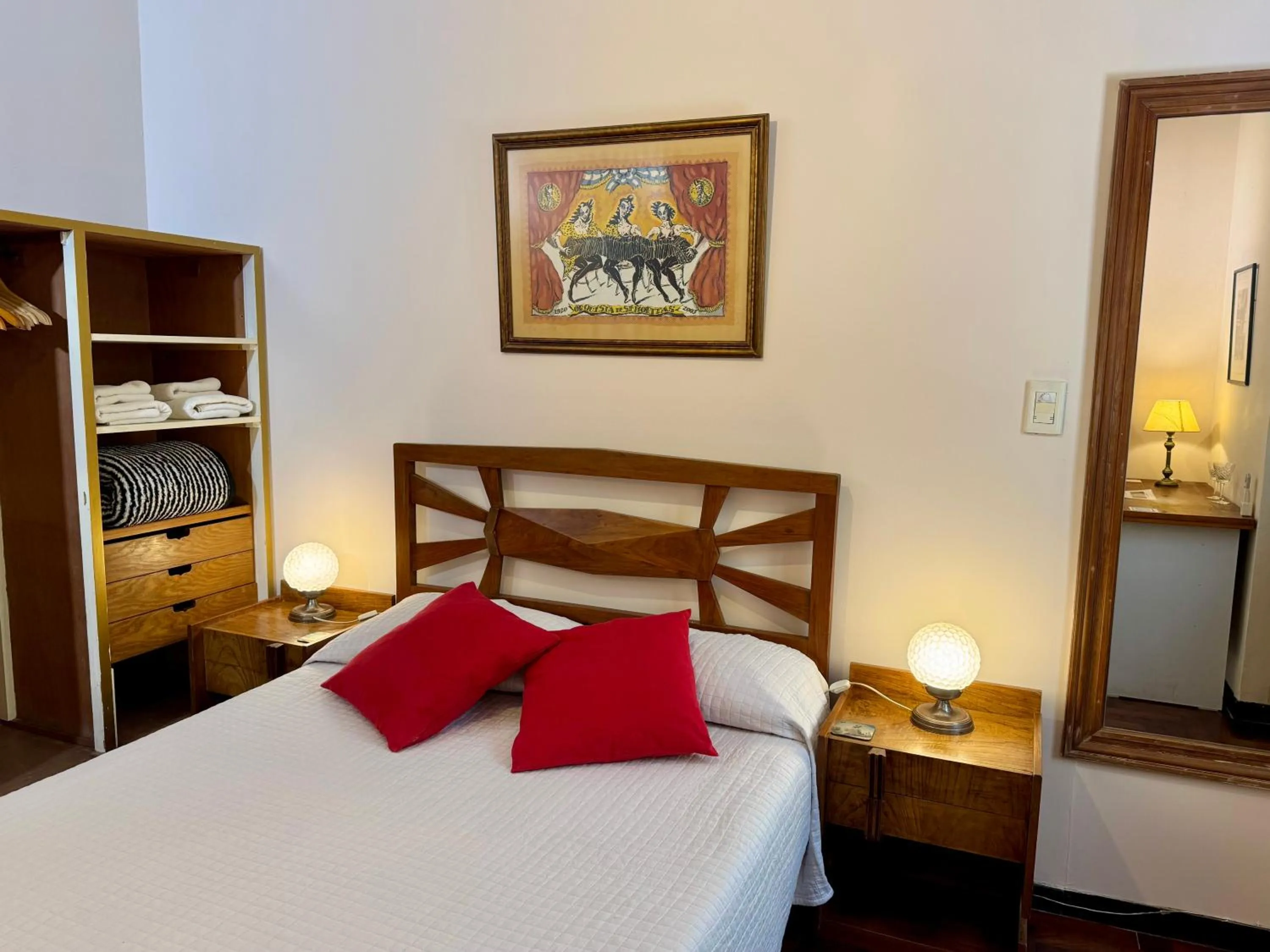 Bed in Lina's Tango Guesthouse