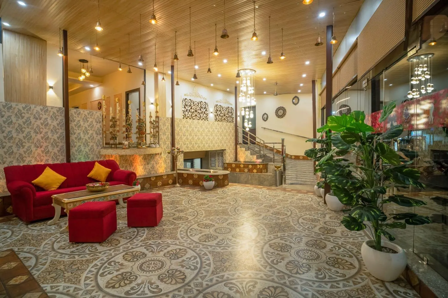 Living room in The Neeraj Naturecure - Ganga View