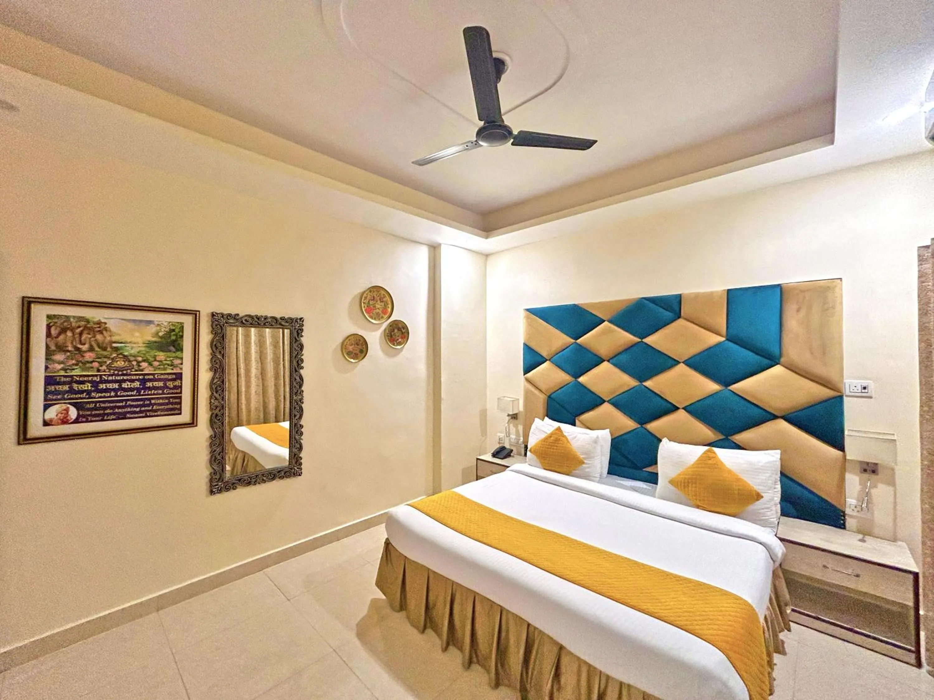 Bed in The Neeraj Naturecure - Ganga View