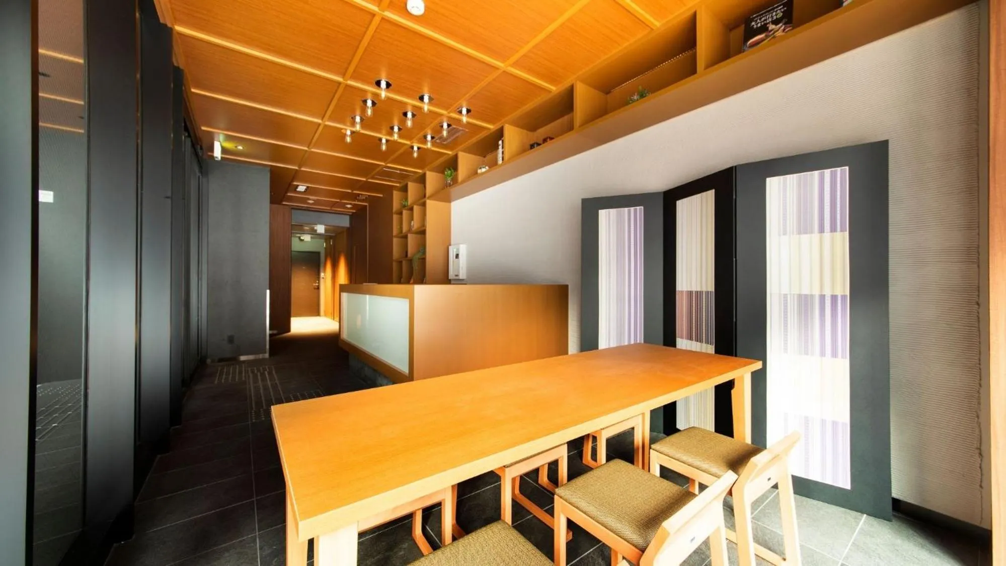 Lobby or reception in ALPHABED INN Fukuoka Ohori Park