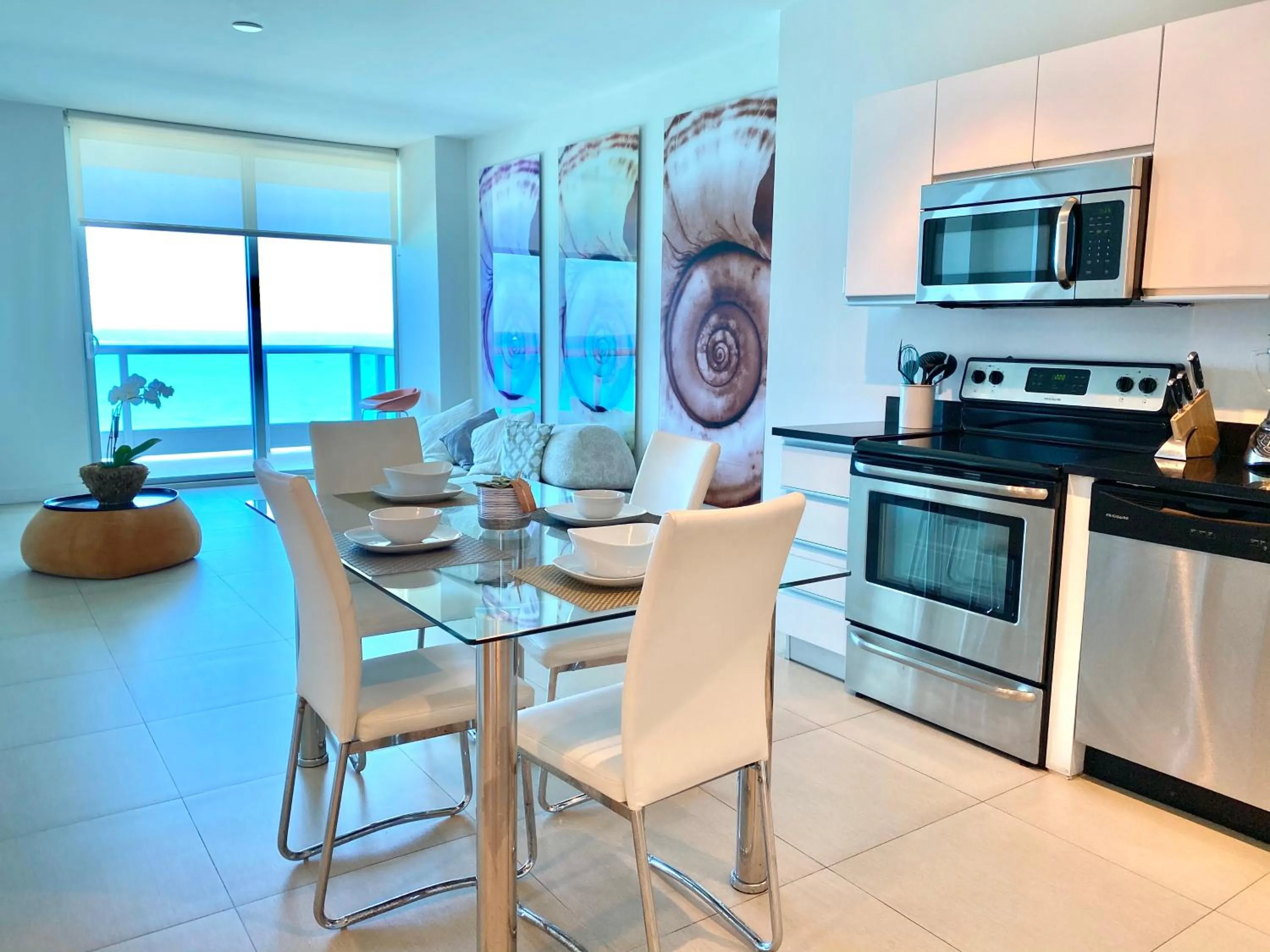 Dining area in Monte Carlo by Miami Ambassadors