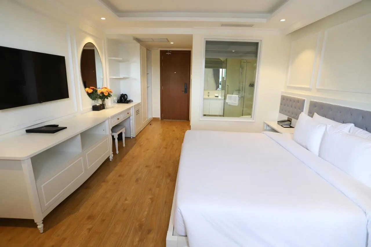 Photo of the whole room, Bed in Le Marais Hotel Dalat